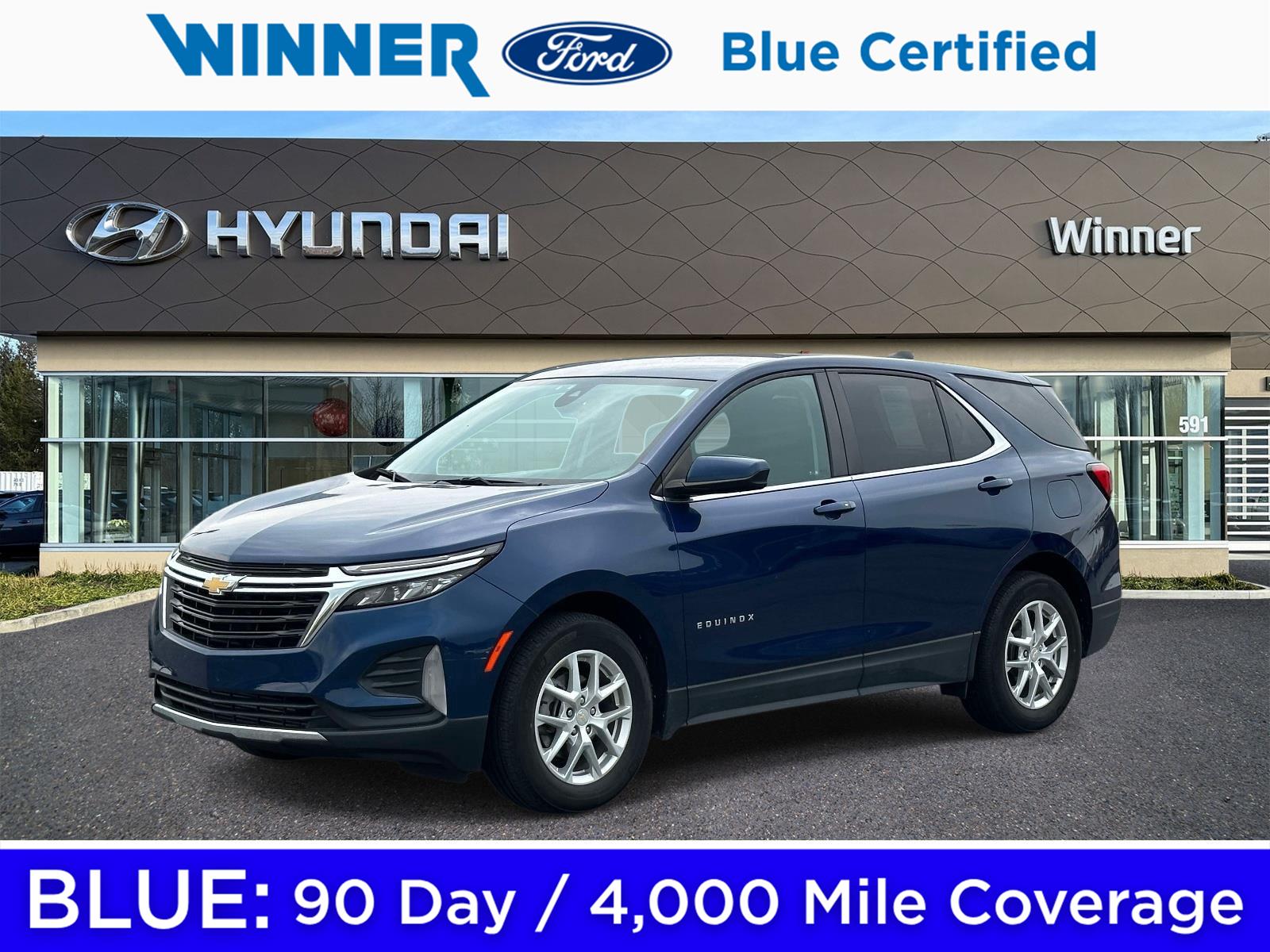 Blue Glow Metallic 2022 Chevrolet Equinox SUV / Crossover Front-Wheel Drive 6-Speed Automatic Overdrive