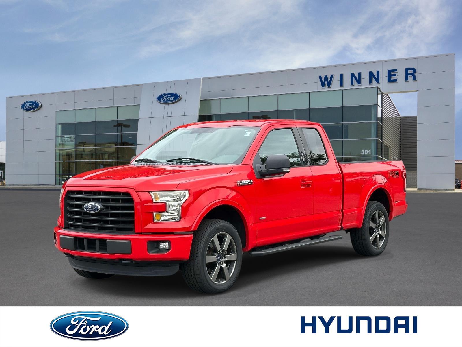 Race Red 2016 Ford F-150 Pickup Truck Four-Wheel Drive 6-Speed Automatic