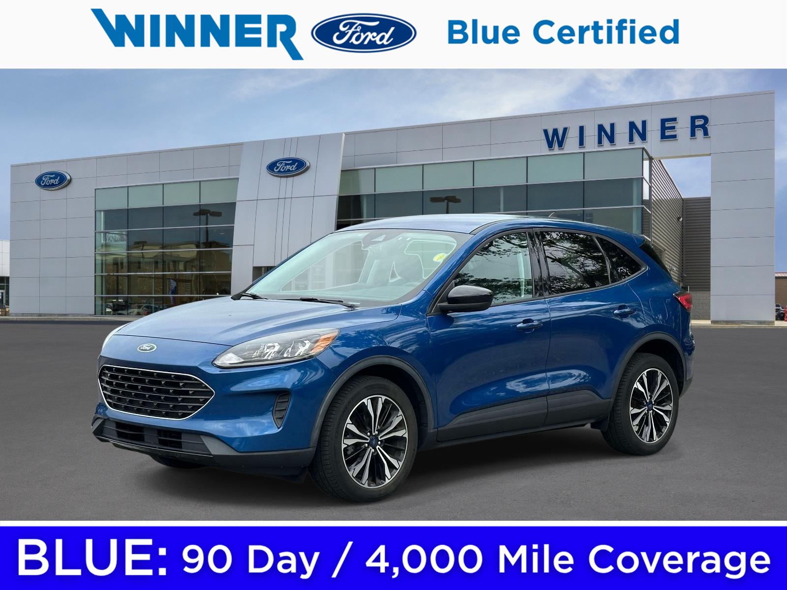 Atlas Blue 2022 Ford Escape SUV / Crossover All-Wheel Drive 8-Speed Automatic