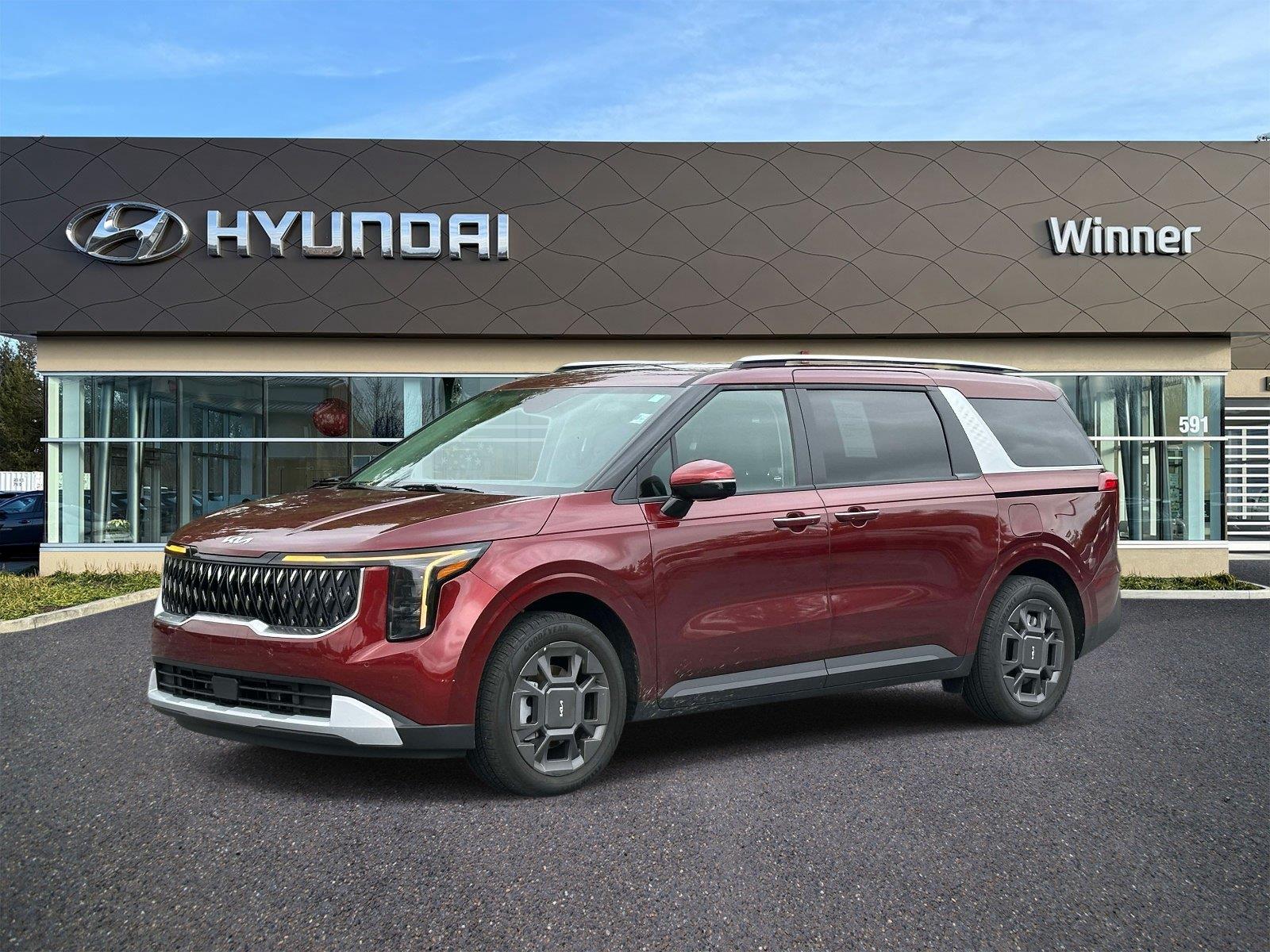 Flare Red 2026 Kia Carnival Hybrid Minivan Front-Wheel Drive 6-Speed Automatic