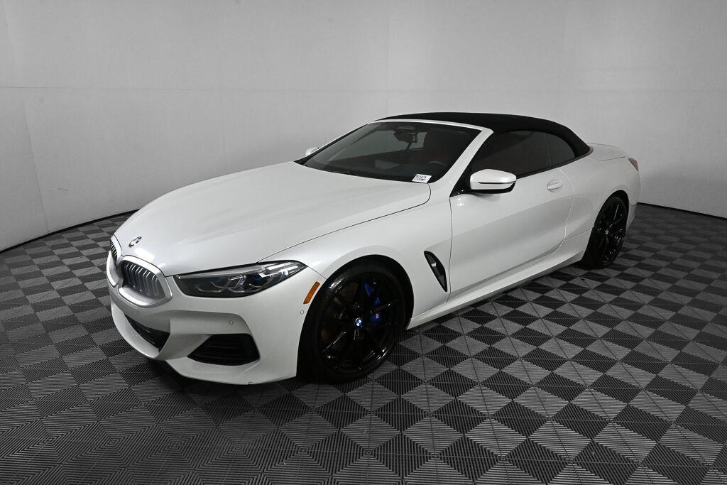 Mineral White Metallic 2024 BMW 8 Series Convertible All-Wheel Drive Automatic