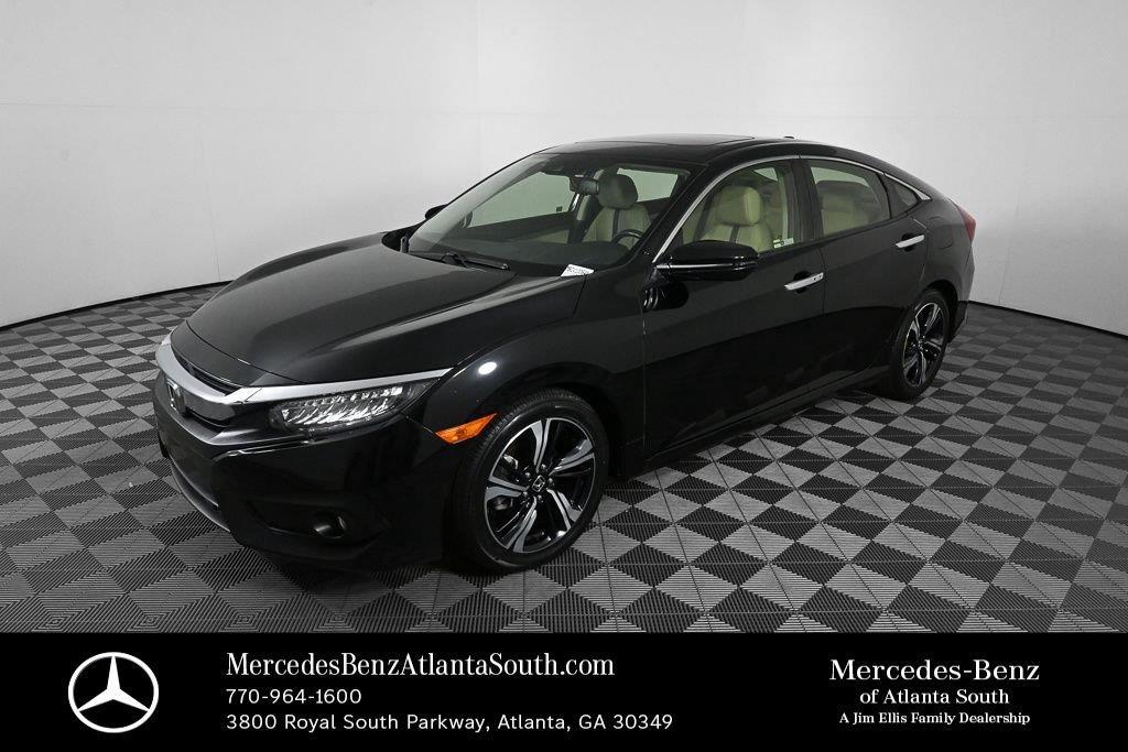 Crystal Black Pearl 2018 Honda Civic Sedan Front-Wheel Drive Continuously Variable Transmission