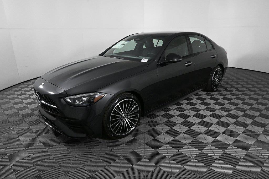 Gray (Graphite Grey Metallic) 2026 Mercedes-Benz C-Class Sedan Rear-Wheel Drive Automatic