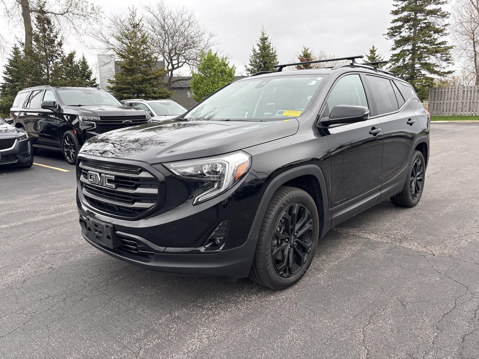 Used 2020 Ebony Twilight Metallic GMC SLT image 3