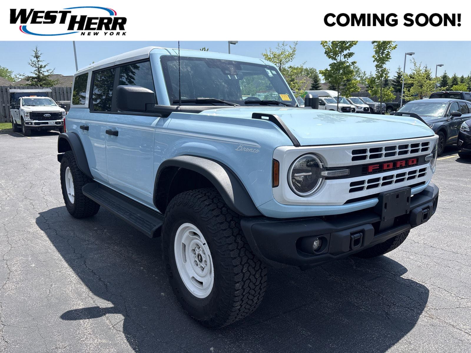 Robins Egg Blue 2025 Ford Bronco Heritage Edition 4-Door 4WD SUV / Crossover Four-Wheel Drive 7-Speed Manual