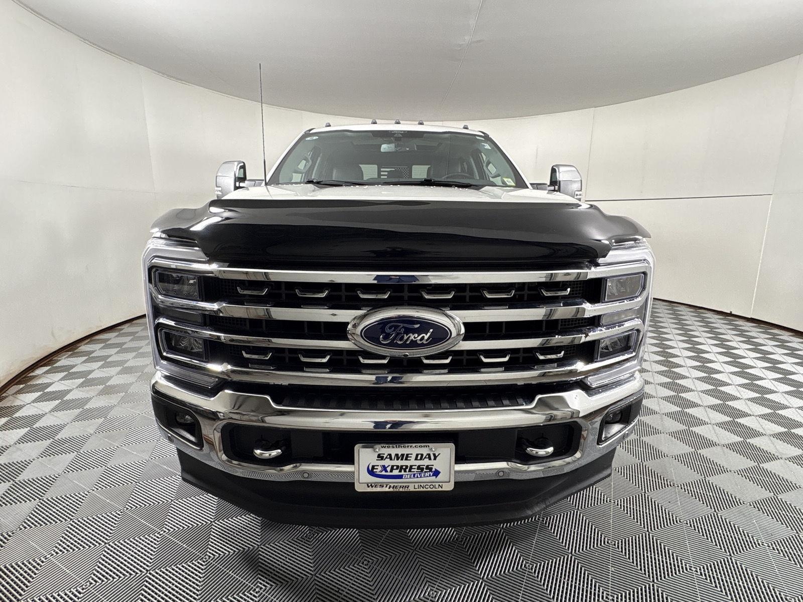 Used 2024 Star White Metallic Tri-Coat Ford LARIAT image 2