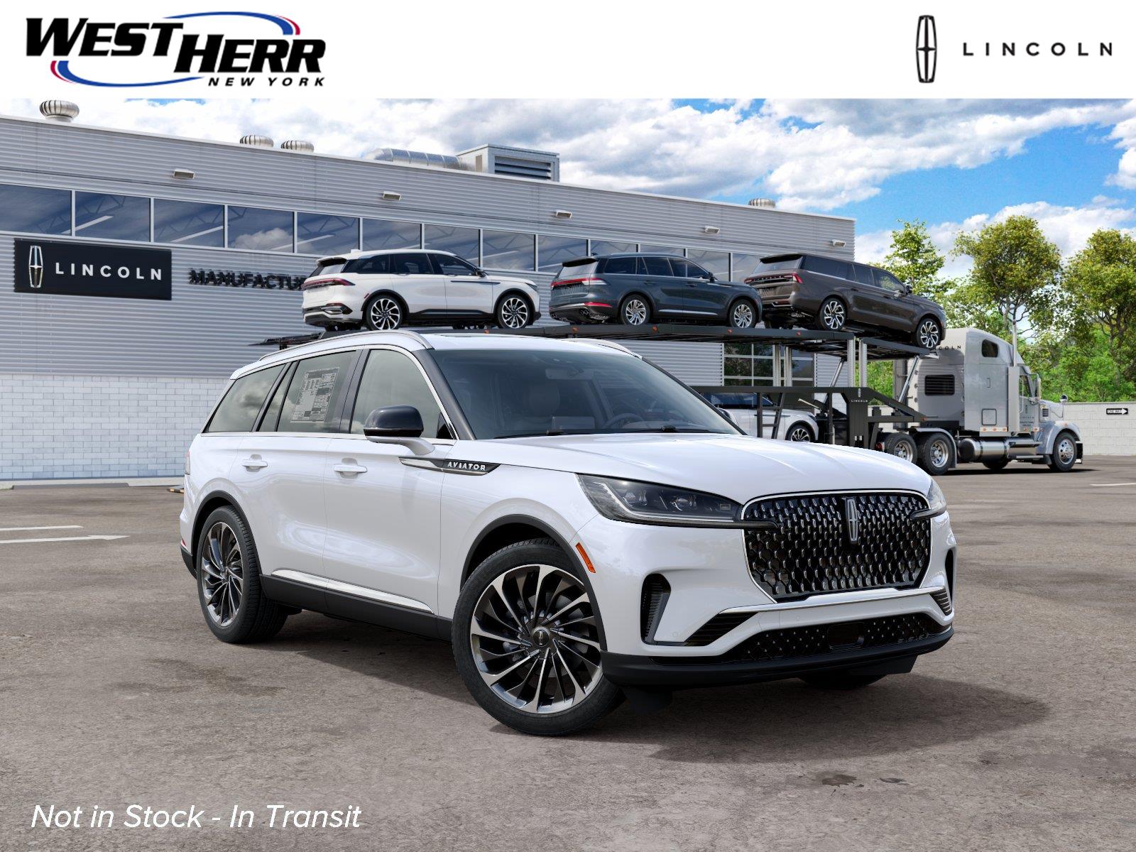 Pristine White Metallic Tri-Coat Clearcoat 2027 Lincoln Aviator SUV / Crossover All-Wheel Drive Automatic