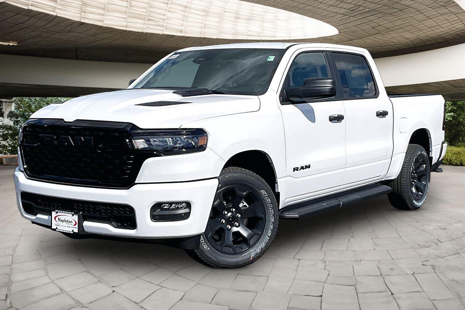 Bright White Clearcoat 2026 RAM 1500 Pickup Truck Four-Wheel Drive 8-Speed Automatic
