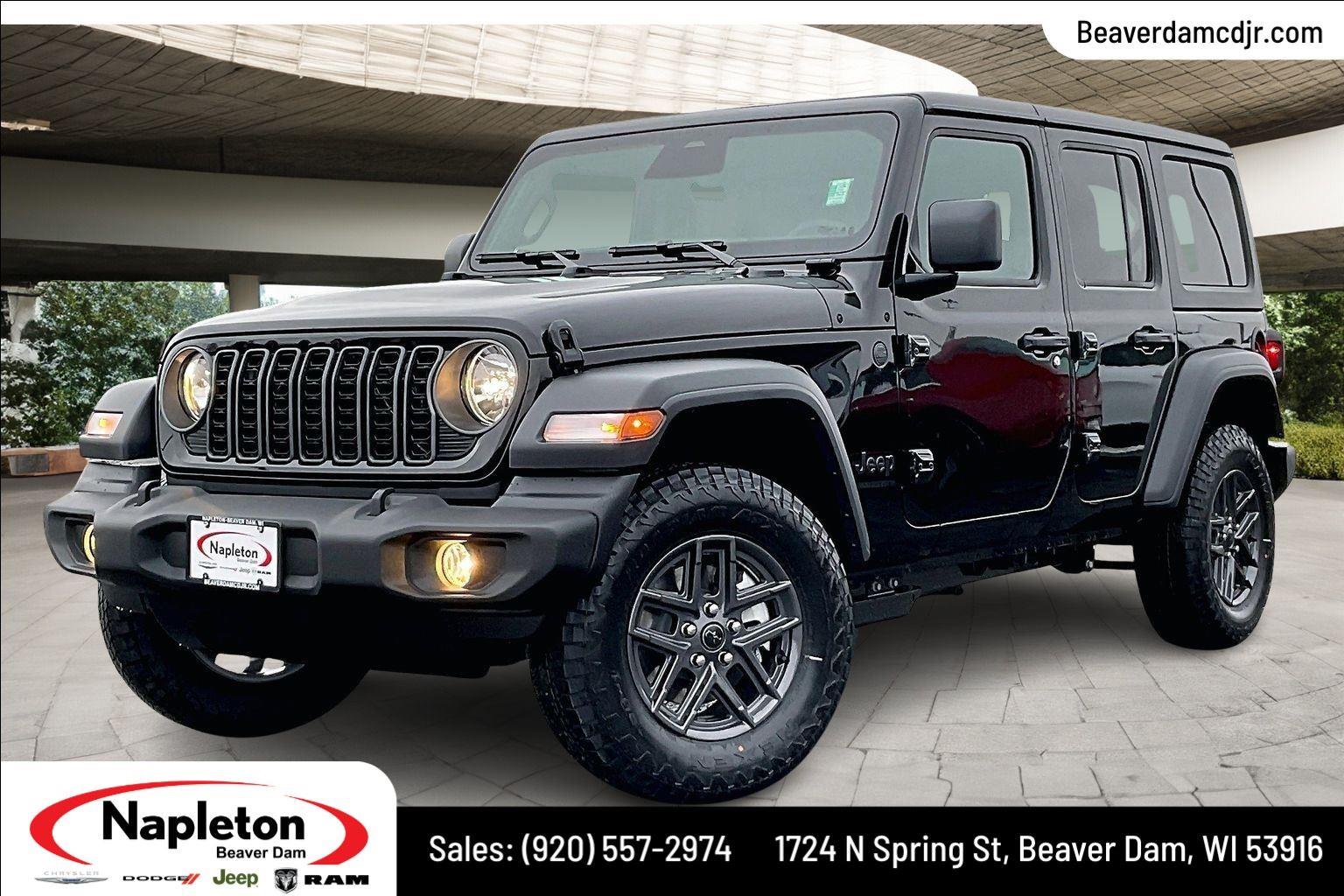 Black Clearcoat 2026 Jeep Wrangler SUV / Crossover Four-Wheel Drive 8-Speed Automatic