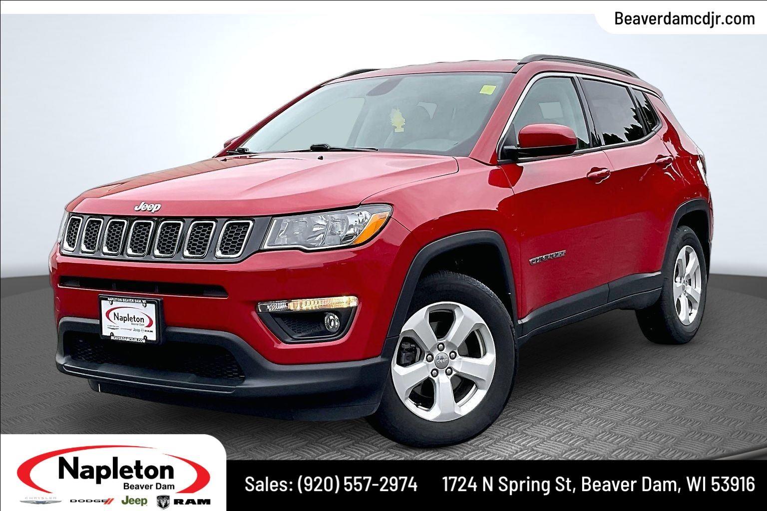 Redline Pearlcoat 2019 Jeep Compass SUV / Crossover Four-Wheel Drive 9-Speed Automatic