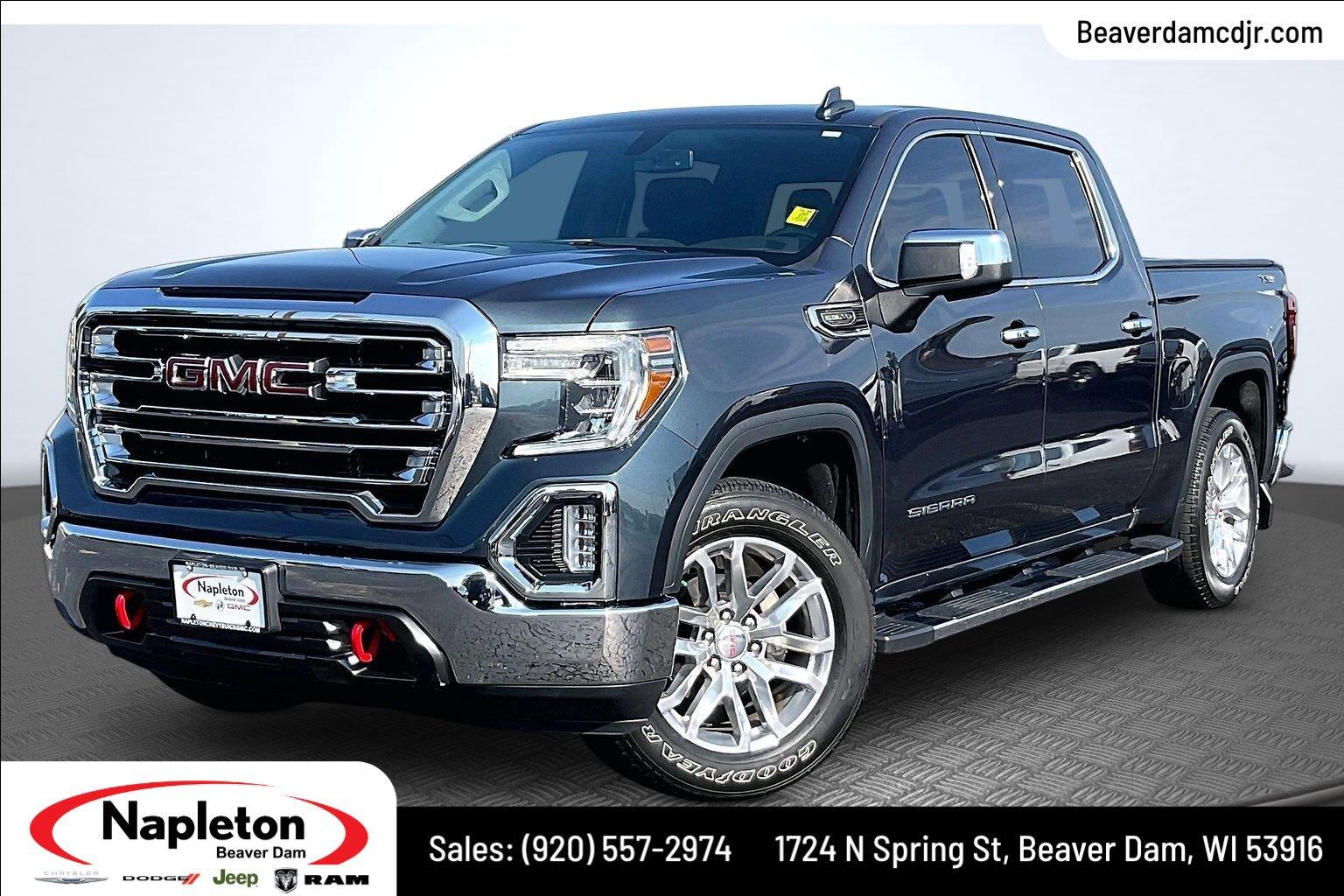 Pacific Blue Metallic 2019 GMC Sierra 1500 Pickup Truck Four-Wheel Drive 8-Speed Automatic