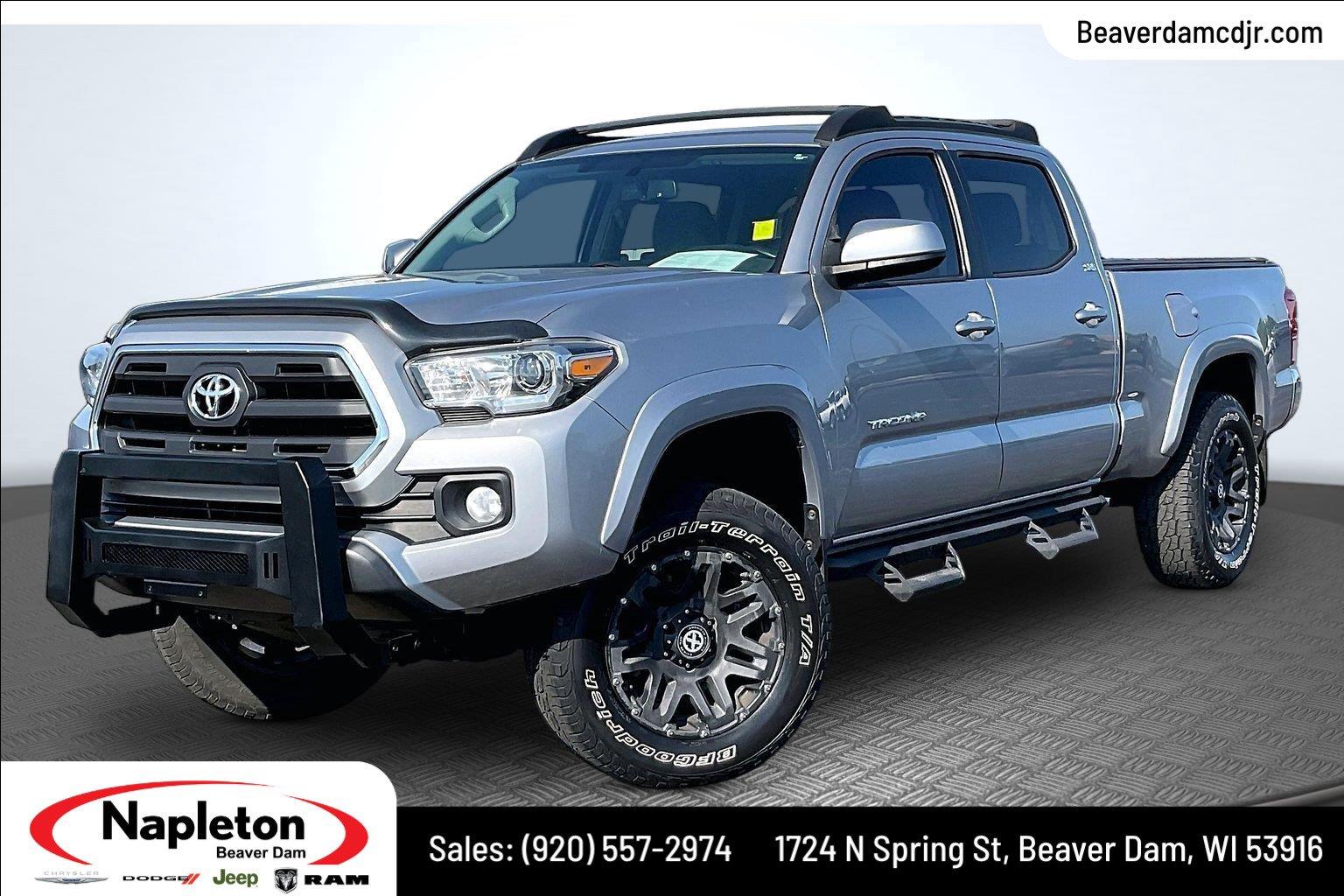 Silver Sky Metallic 2017 Toyota Tacoma Pickup Truck Four-Wheel Drive 6-Speed Automatic
