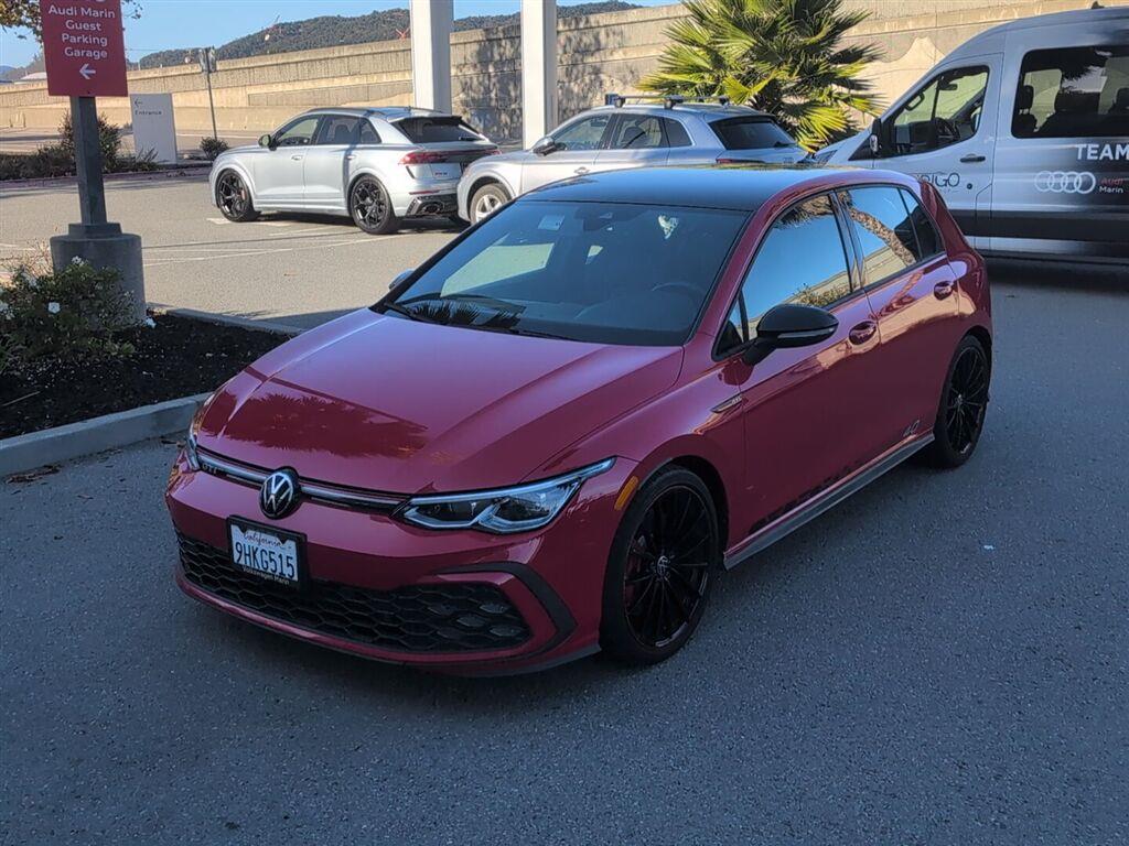 Tornado Red w/Black Roof 2023 Volkswagen Golf GTI Hatchback Front-Wheel Drive Automatic