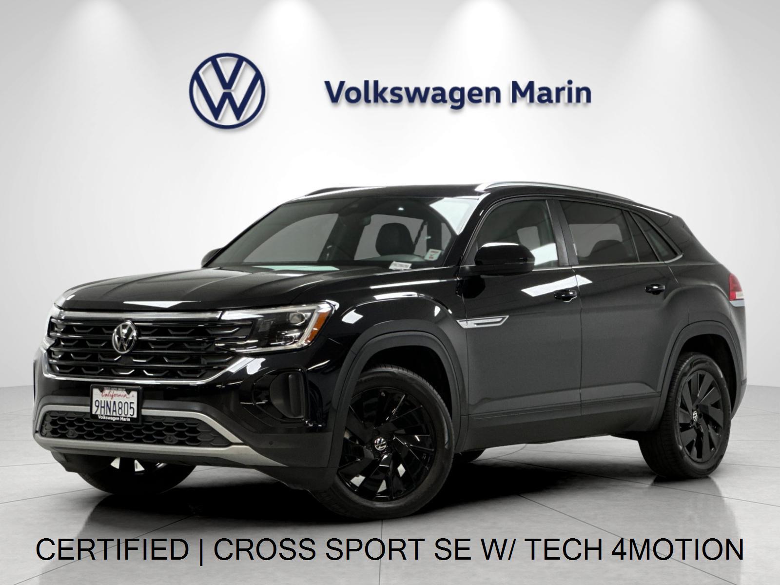 Deep Black Pearl 2024 Volkswagen Atlas Cross Sport SUV / Crossover All-Wheel Drive Automatic