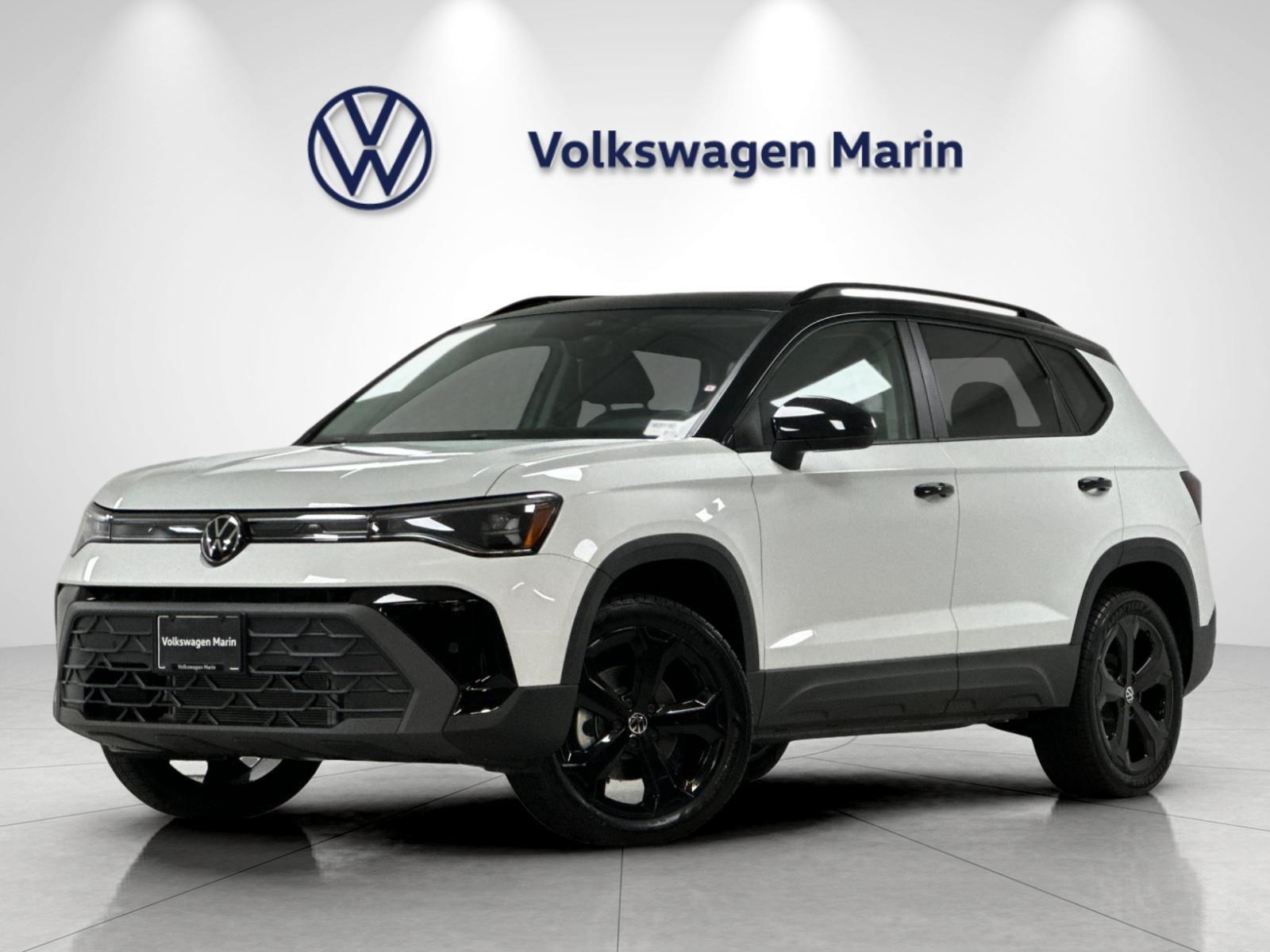 Pure White w/Deep Black Roof 2026 Volkswagen Taos SUV / Crossover All-Wheel Drive Automatic