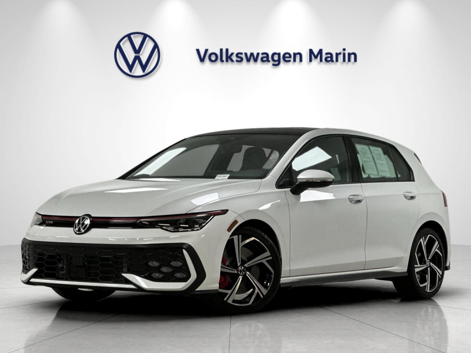 Opal White Pearl 2025 Volkswagen Golf GTI Hatchback Front-Wheel Drive Automatic