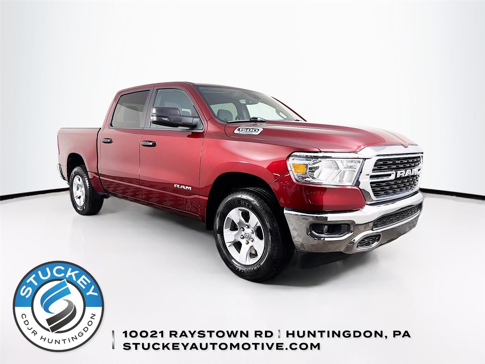 Delmonico Red Pearlcoat 2023 RAM 1500 Big Horn Crew Cab 4WD Pickup Truck Four-Wheel Drive 8-Speed Automatic
