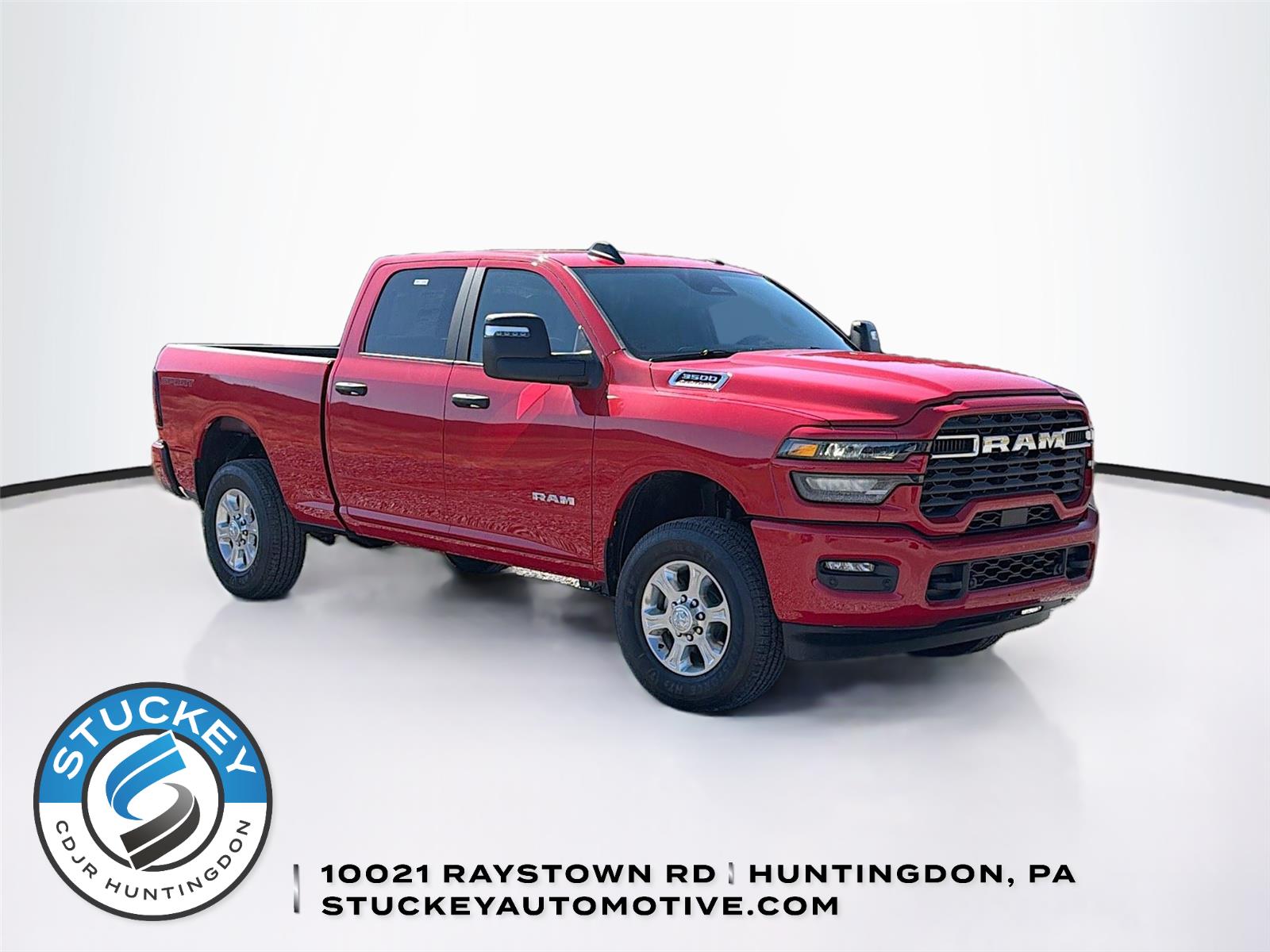 Flame Red Clearcoat 2026 RAM 3500 Big Horn Crew Cab 4WD Pickup Truck Four-Wheel Drive 8-Speed Automatic