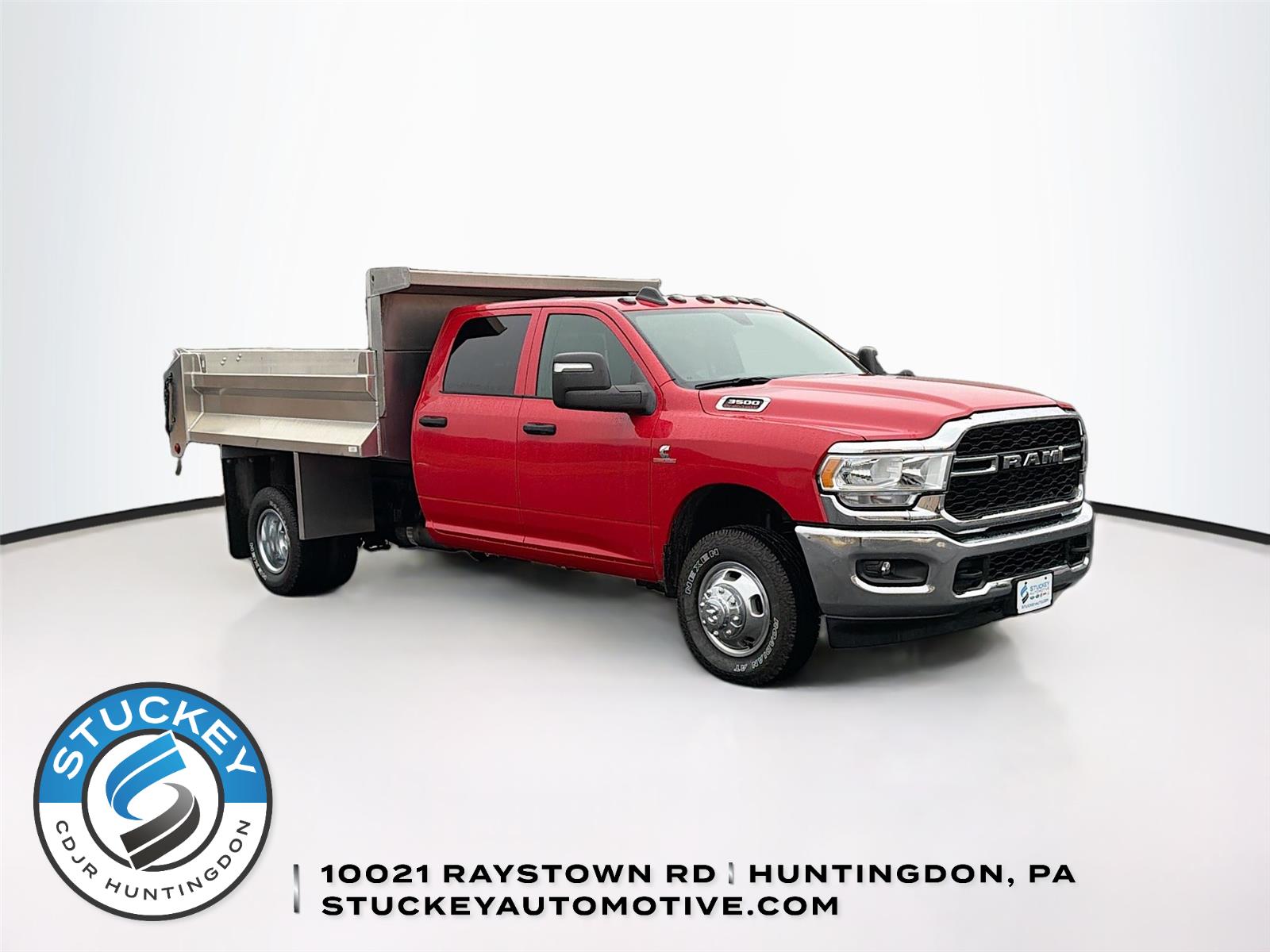 Flame Red Clearcoat 2024 RAM 3500 Chassis Tradesman Crew Cab LB DRW 4WD Pickup Truck Four-Wheel Drive 6-Speed Automatic