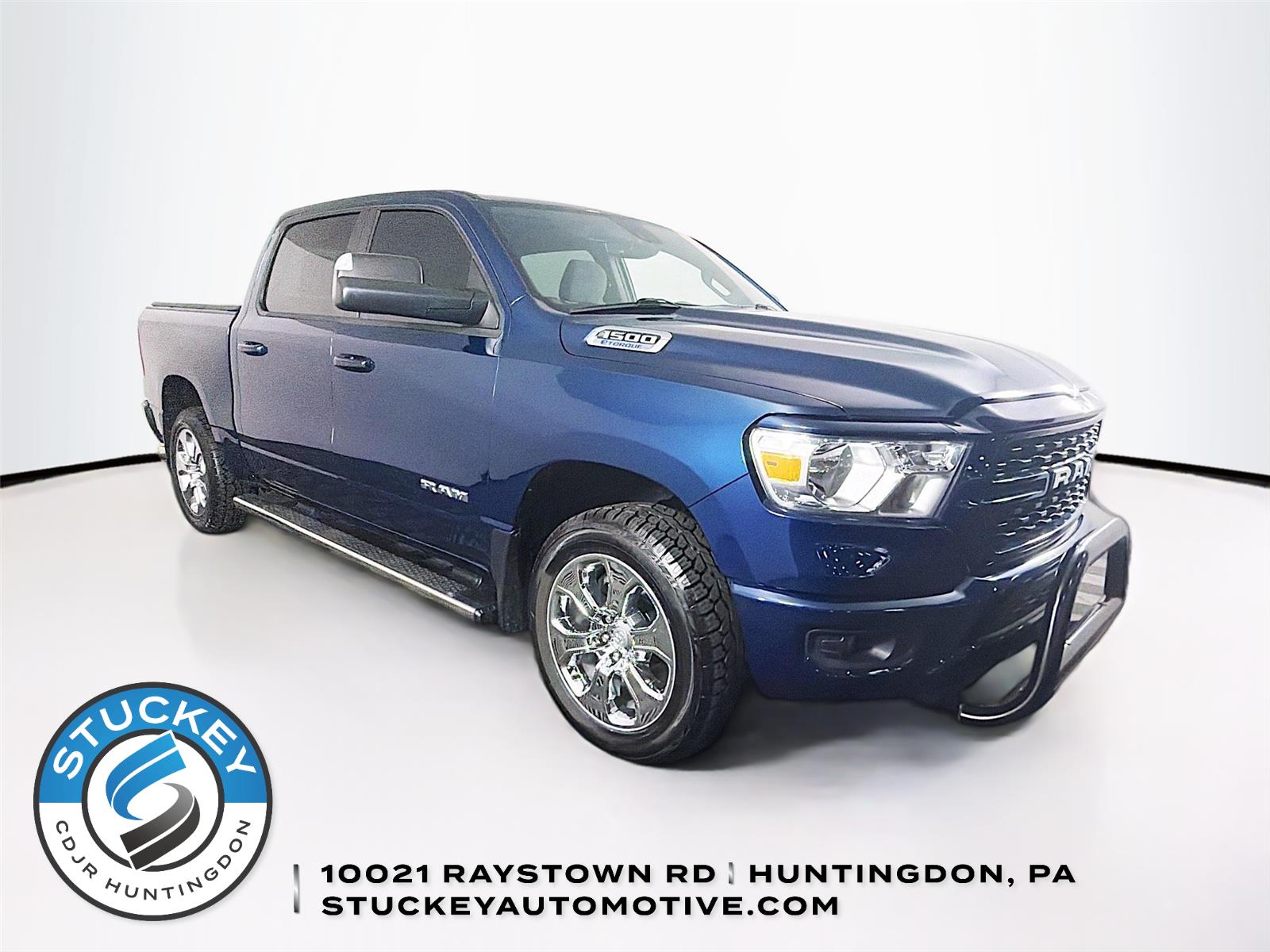 Patriot Blue Pearlcoat 2023 RAM 1500 Big Horn Crew Cab 4WD Pickup Truck Four-Wheel Drive 8-Speed Automatic