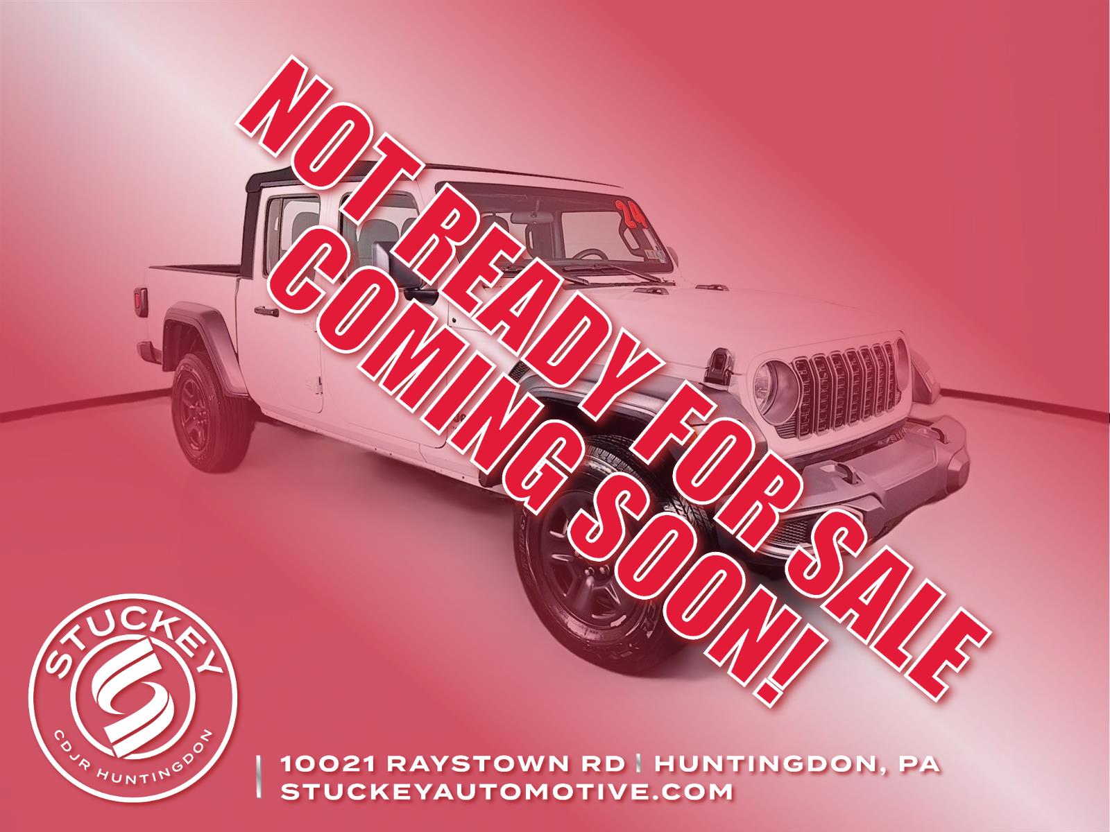 Bright White Clearcoat 2024 Jeep Gladiator Sport Crew Cab 4WD Pickup Truck Four-Wheel Drive 8-Speed Automatic