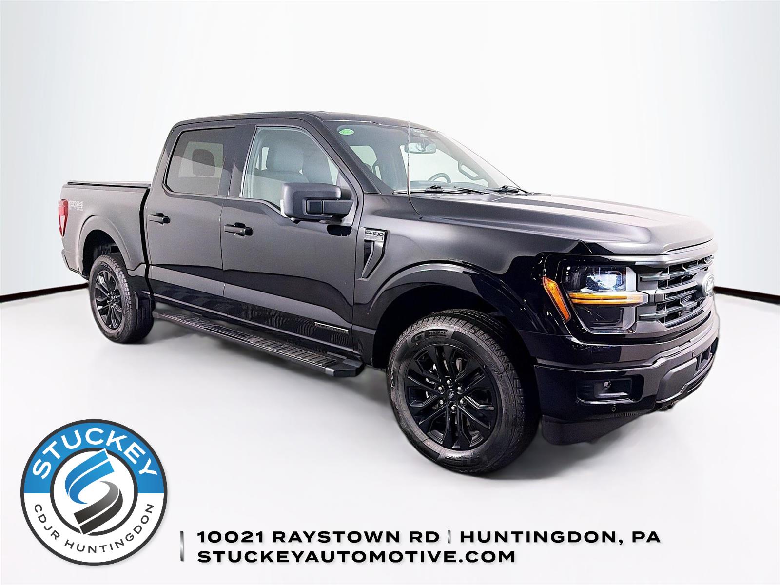 Agate Black 2024 Ford F-150 XLT SuperCrew 4WD Pickup Truck Four-Wheel Drive Automatic