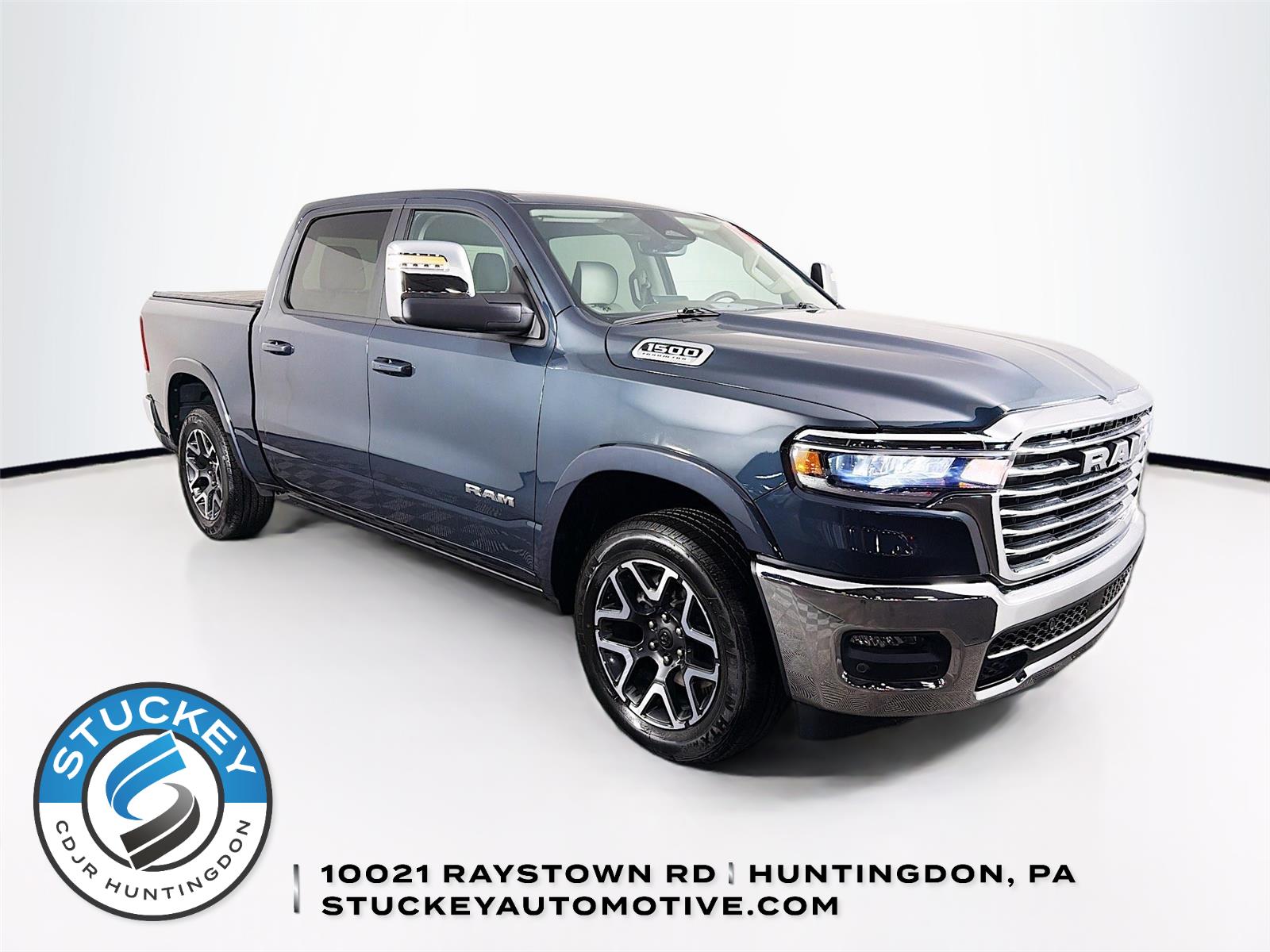 Forged Blue Metallic 2026 RAM 1500 Laramie Crew Cab 4WD Pickup Truck Four-Wheel Drive 8-Speed Automatic