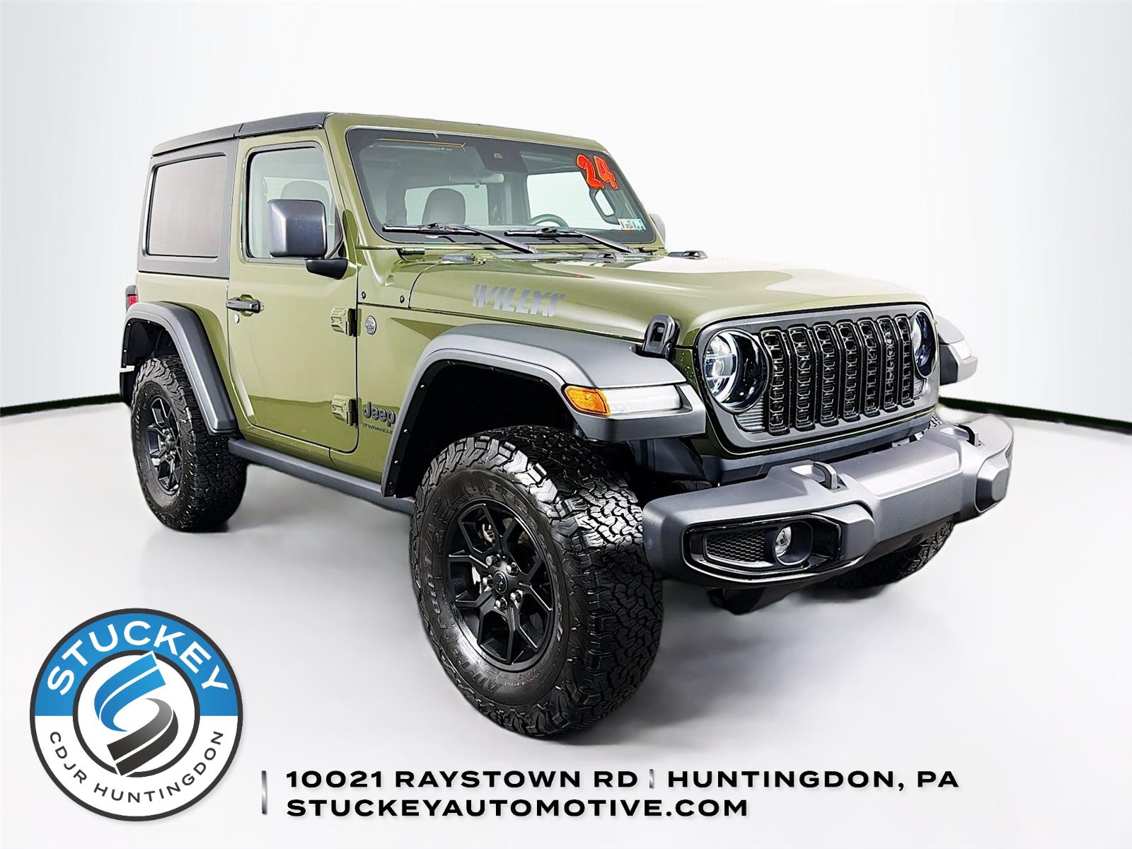 Sarge Green Clearcoat 2024 Jeep Wrangler SUV / Crossover Four-Wheel Drive 6-Speed Manual