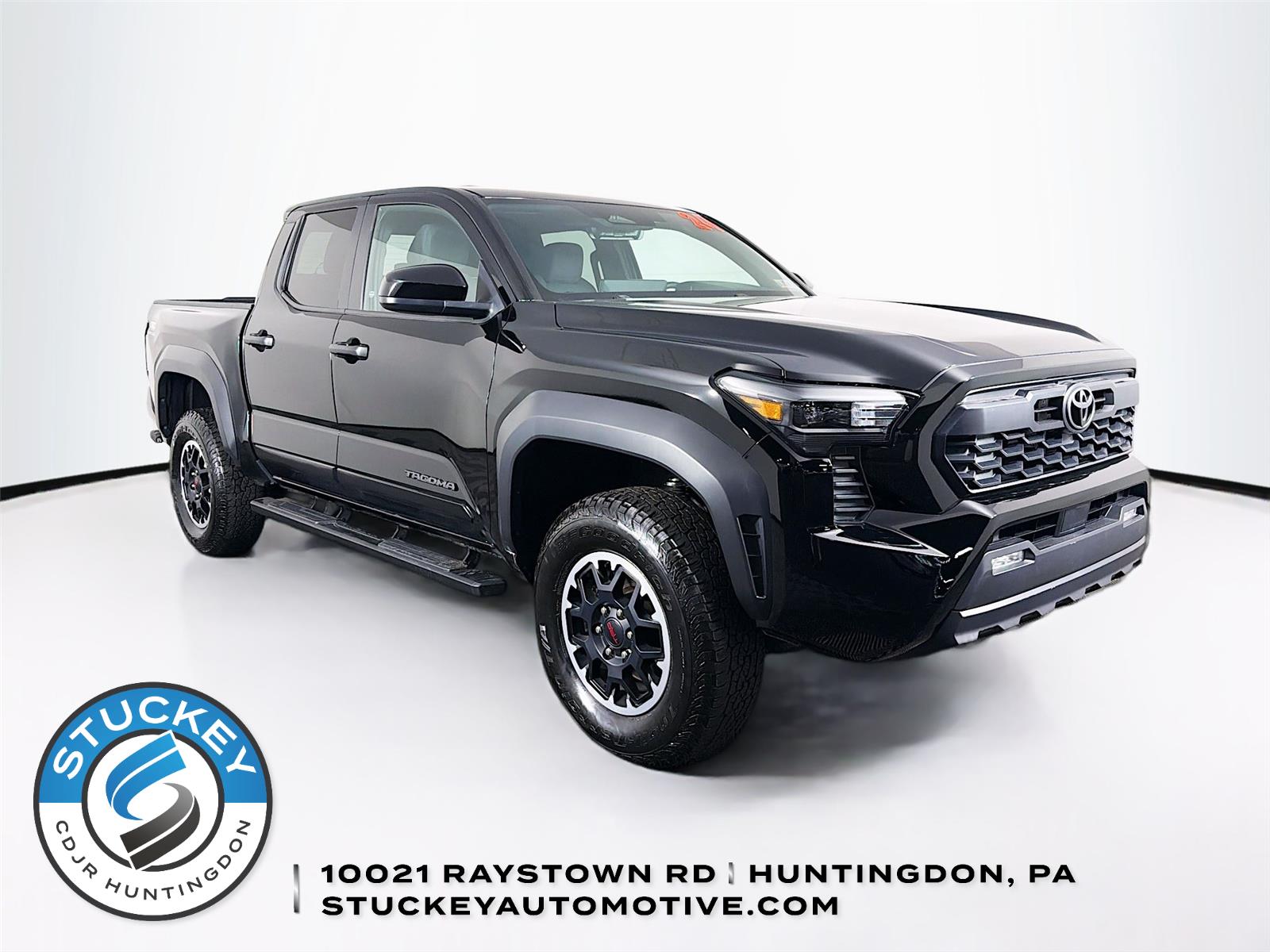Black 2024 Toyota Tacoma Pickup Truck Four-Wheel Drive 6-Speed Manual