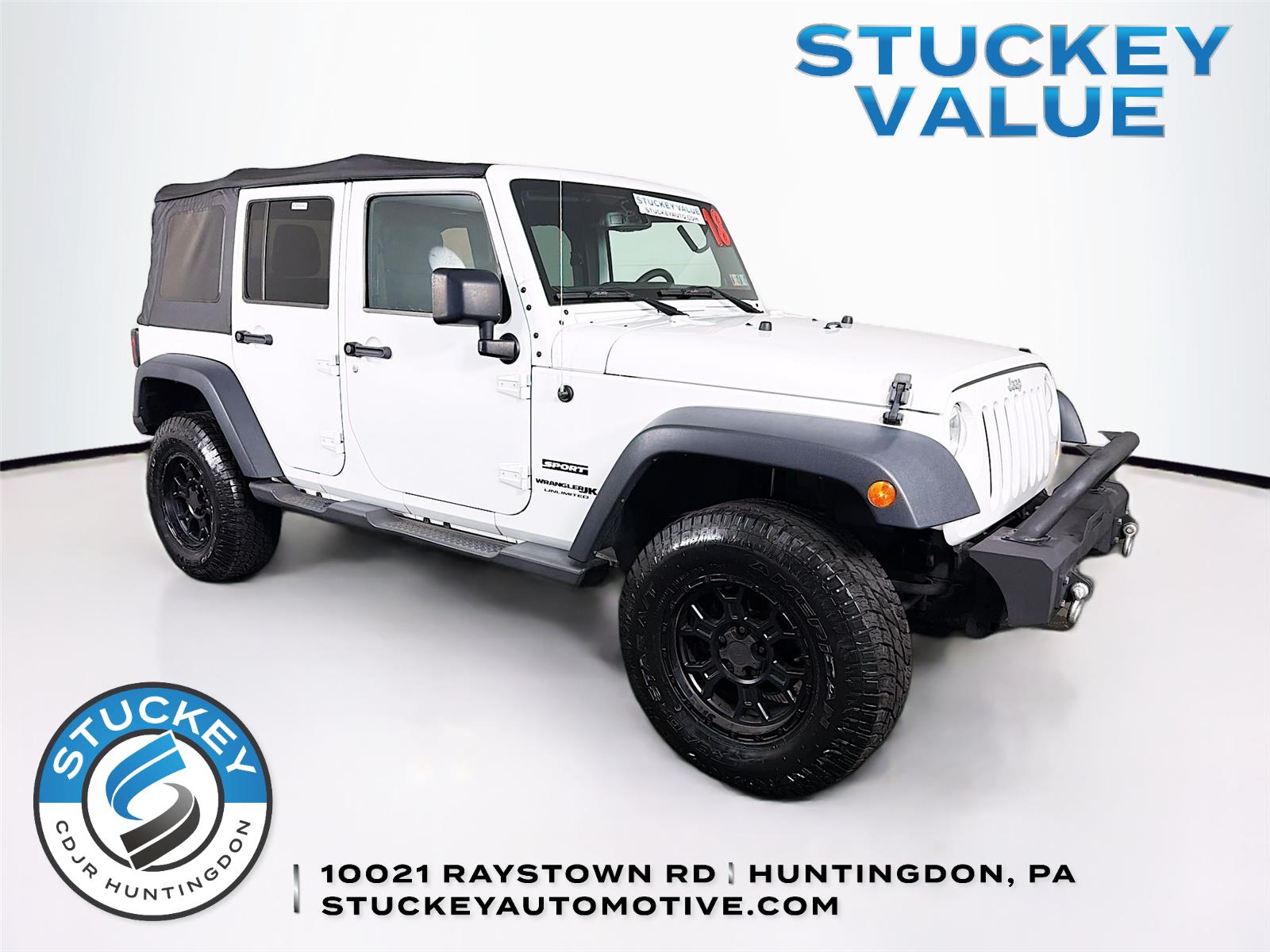 Bright White Clearcoat 2018 Jeep Wrangler SUV / Crossover Four-Wheel Drive 5-Speed Automatic