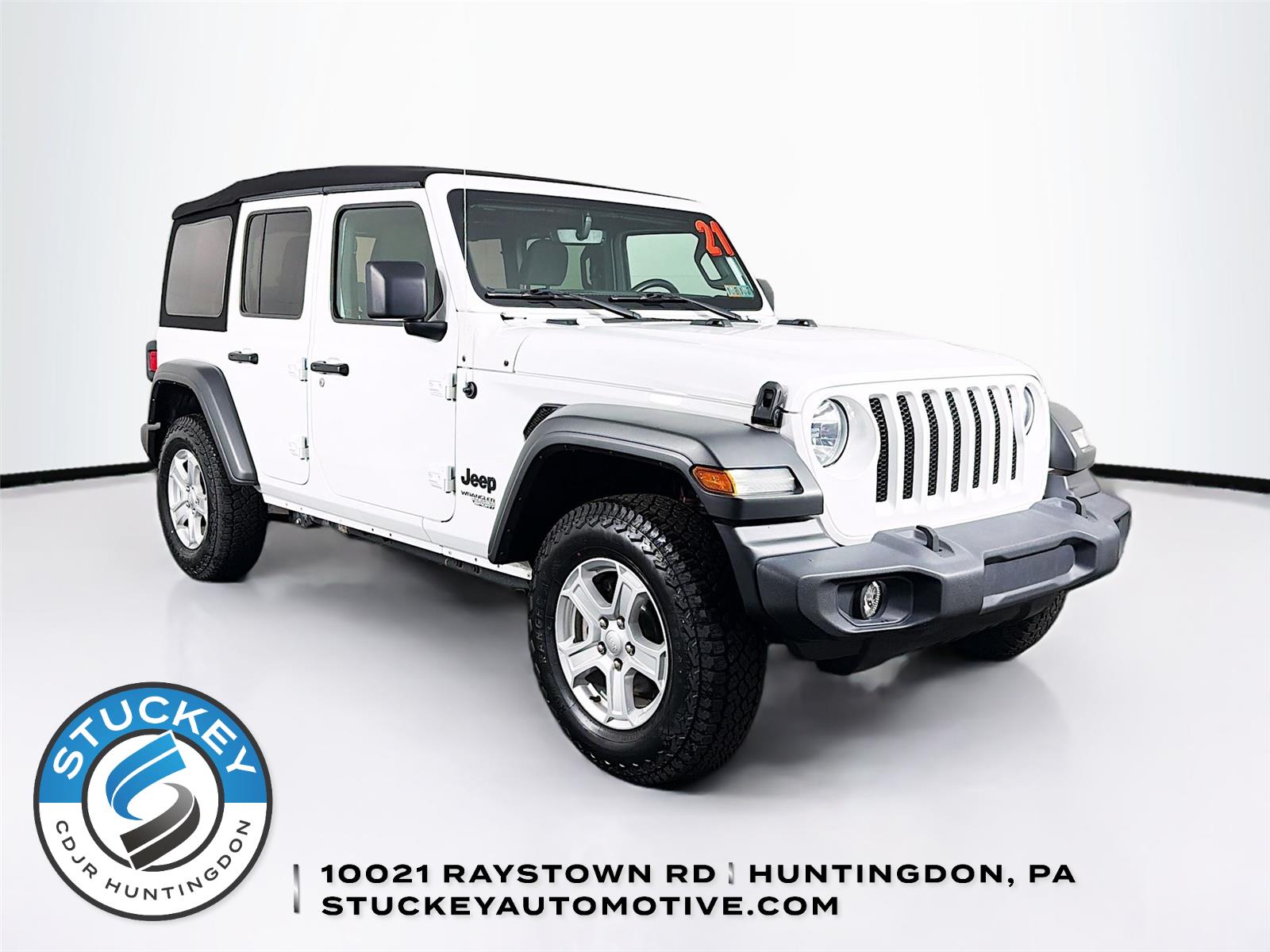 Bright White Clearcoat 2021 Jeep Wrangler SUV / Crossover Four-Wheel Drive 8-Speed Automatic