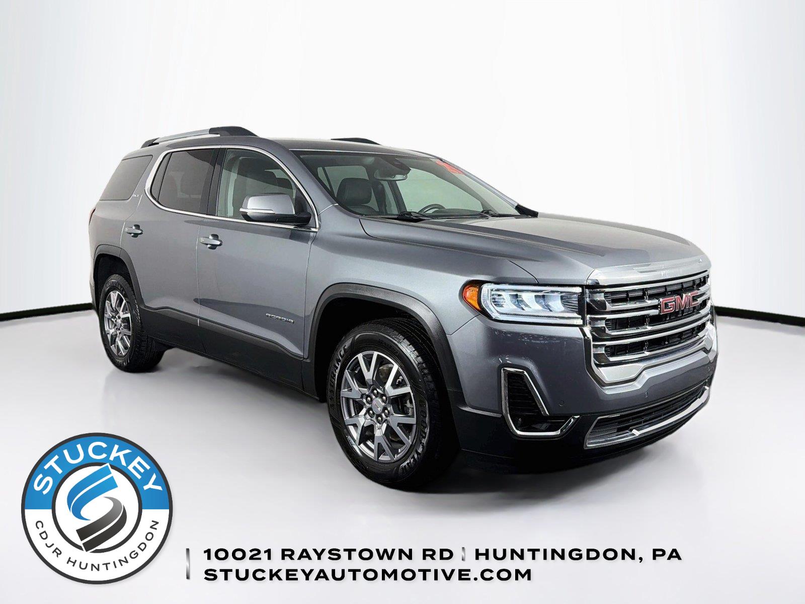 Gray (Satin Steel Metallic) 2021 GMC Acadia SUV / Crossover Four-Wheel Drive 9-Speed Automatic