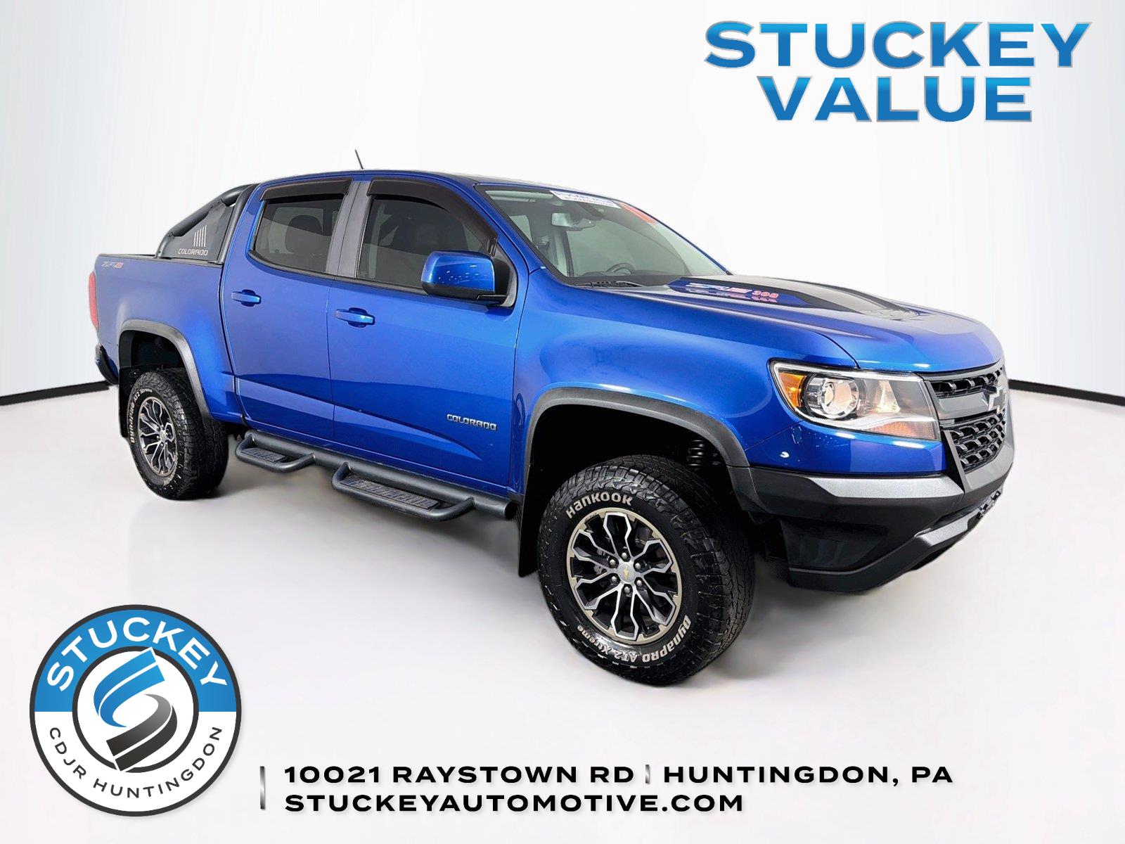 Kinetic Blue Metallic 2018 Chevrolet Colorado Pickup Truck Four-Wheel Drive 8-Speed Automatic