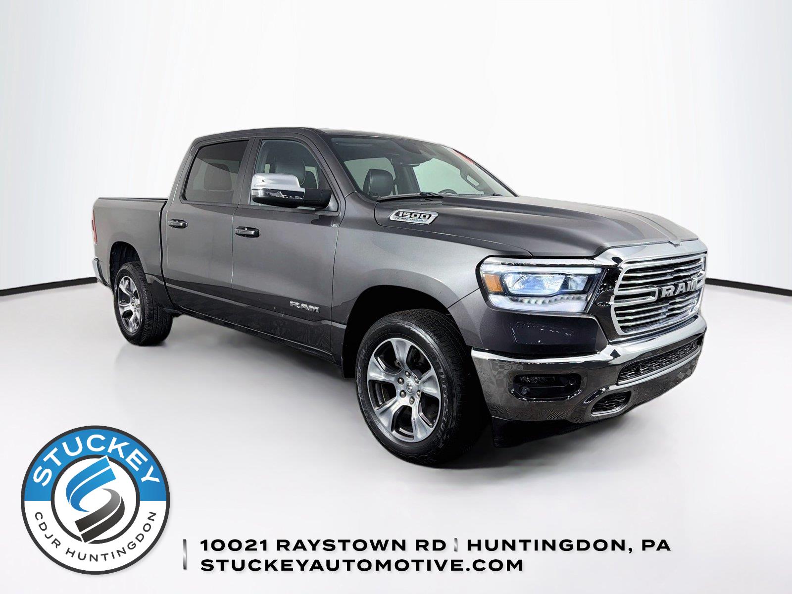 Gray (Granite Crystal Metallic Clearcoat) 2023 RAM 1500 Pickup Truck Four-Wheel Drive 8-Speed Automatic