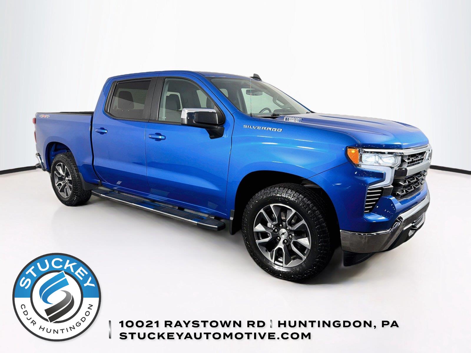 Glacier Blue Metallic 2023 Chevrolet Silverado 1500 Pickup Truck Four-Wheel Drive Automatic