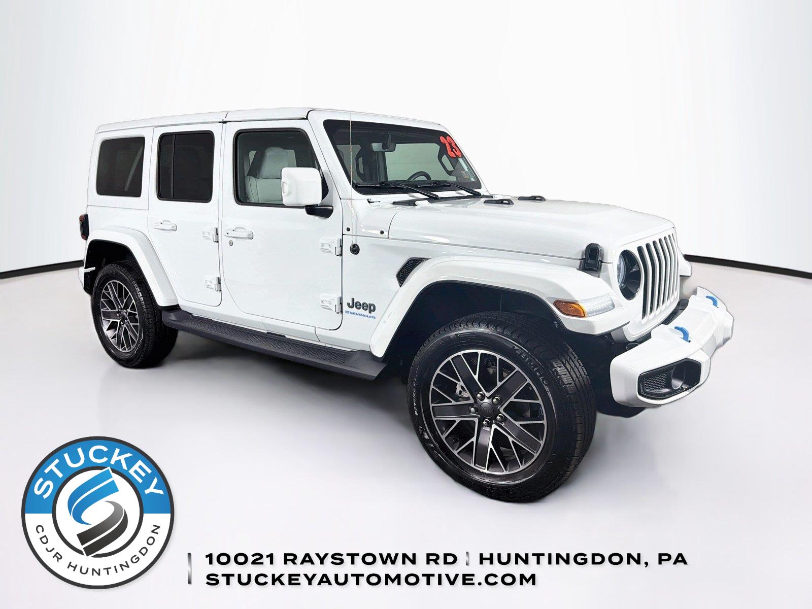 Bright White Clearcoat 2023 Jeep Wrangler 4xe SUV / Crossover Four-Wheel Drive 8-Speed Automatic