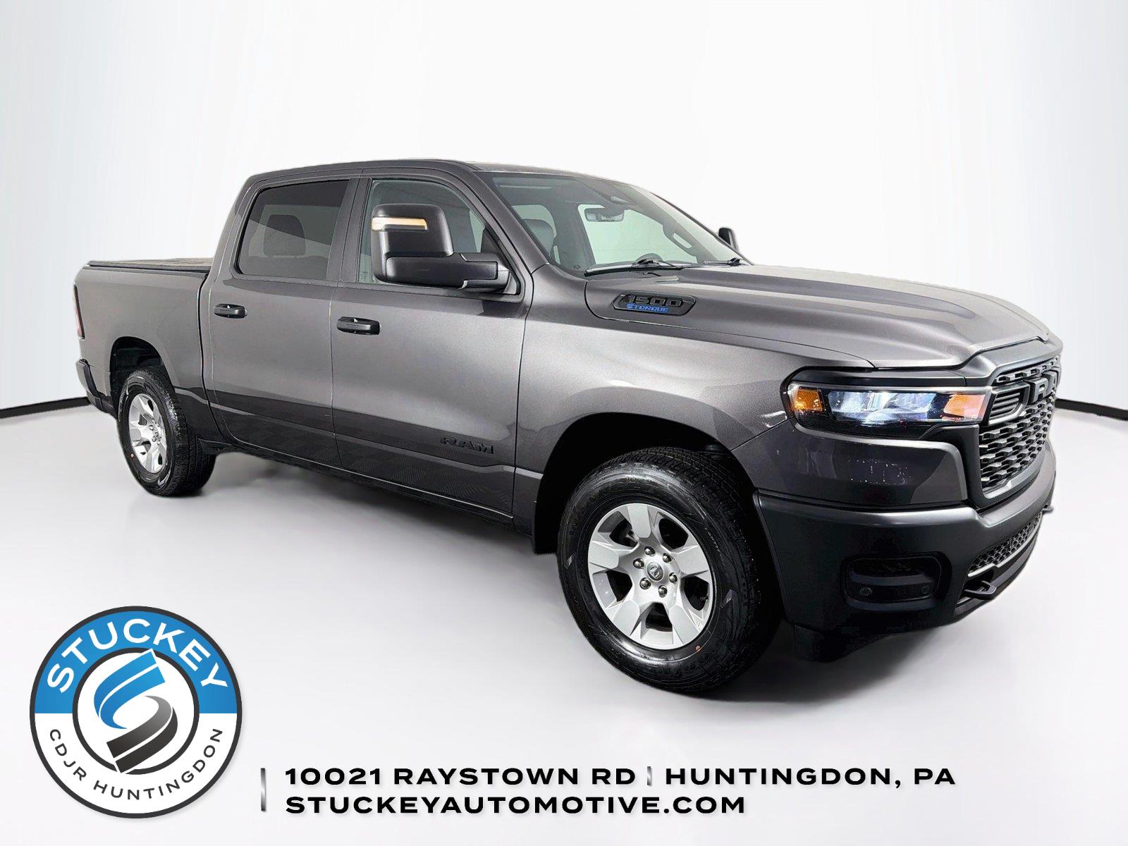 Gray (Granite Crystal Metallic Clearcoat) 2025 RAM 1500 Pickup Truck Four-Wheel Drive 8-Speed Automatic