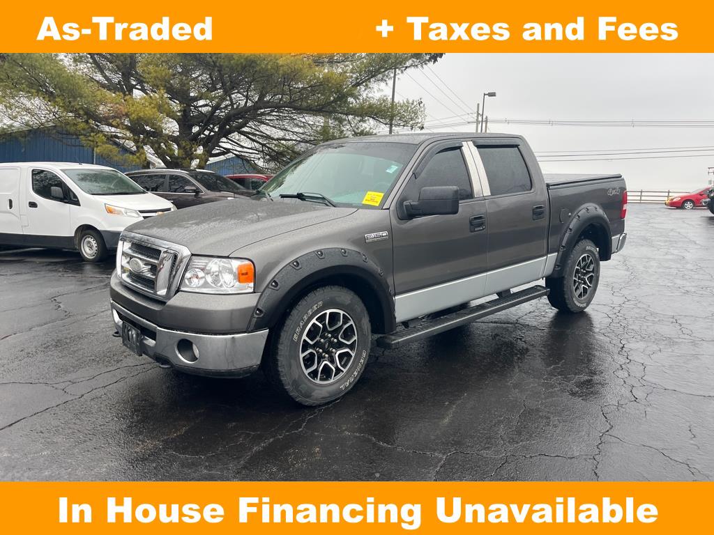 Silver Clearcoat Metallic 2008 Ford F-150 XLT SuperCrew SB 4WD Pickup Truck Four-Wheel Drive 4-Speed Automatic Overdrive