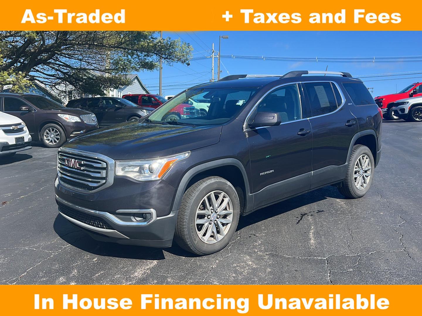 Gray (Iridium Metallic) 2017 GMC Acadia SLE-2 FWD SUV / Crossover Front-Wheel Drive 6-Speed Automatic