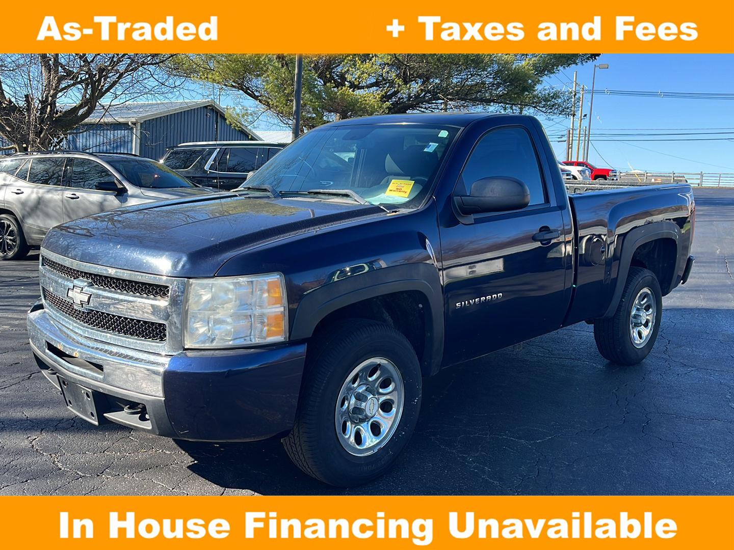 Imperial Blue Metallic 2011 Chevrolet Silverado 1500 Work Truck 4WD Pickup Truck Four-Wheel Drive 4-Speed Automatic
