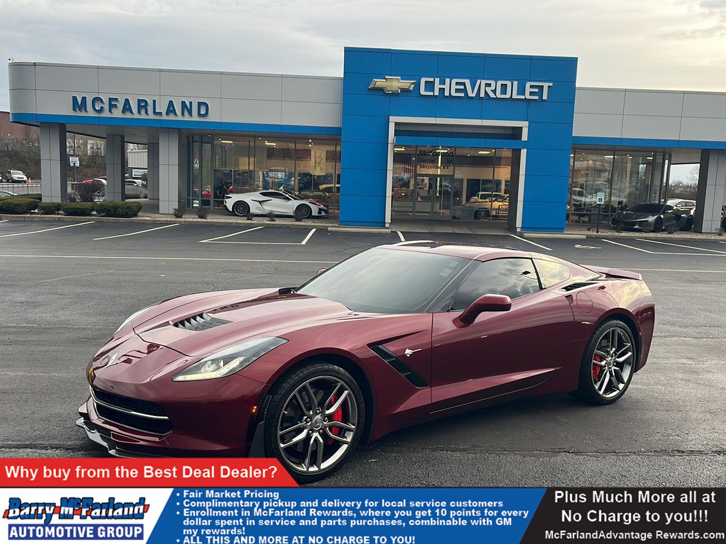 Long Beach Red Metallic Tintcoat 2017 Chevrolet Corvette Stingray Z51 1LT Coupe RWD Coupe Rear-Wheel Drive 8-Speed Automatic