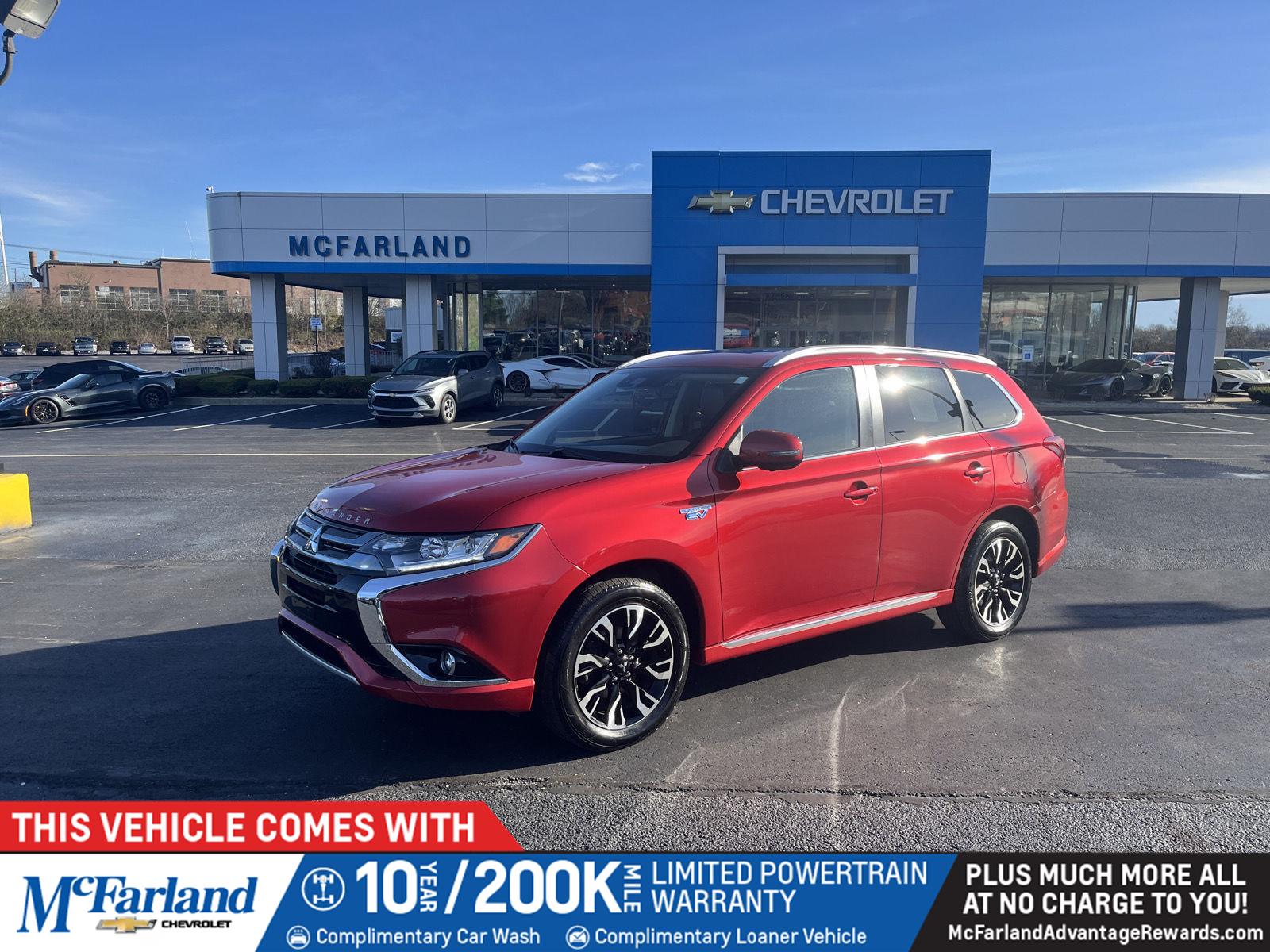Rally Red Metallic 2018 Mitsubishi Outlander Hybrid Plug-in GT S-AWC SUV / Crossover All-Wheel Drive Automatic