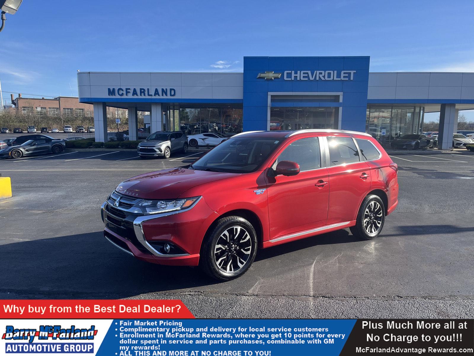 Rally Red Metallic 2018 Mitsubishi Outlander Hybrid Plug-in GT S-AWC SUV / Crossover All-Wheel Drive Automatic