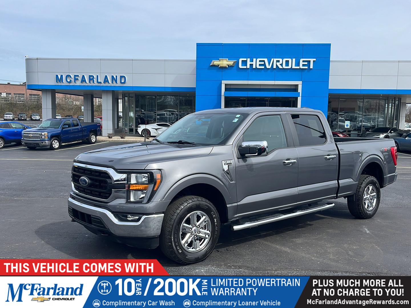 Carbonized Gray Metallic 2023 Ford F-150 XLT SuperCrew 4WD Pickup Truck Four-Wheel Drive Automatic