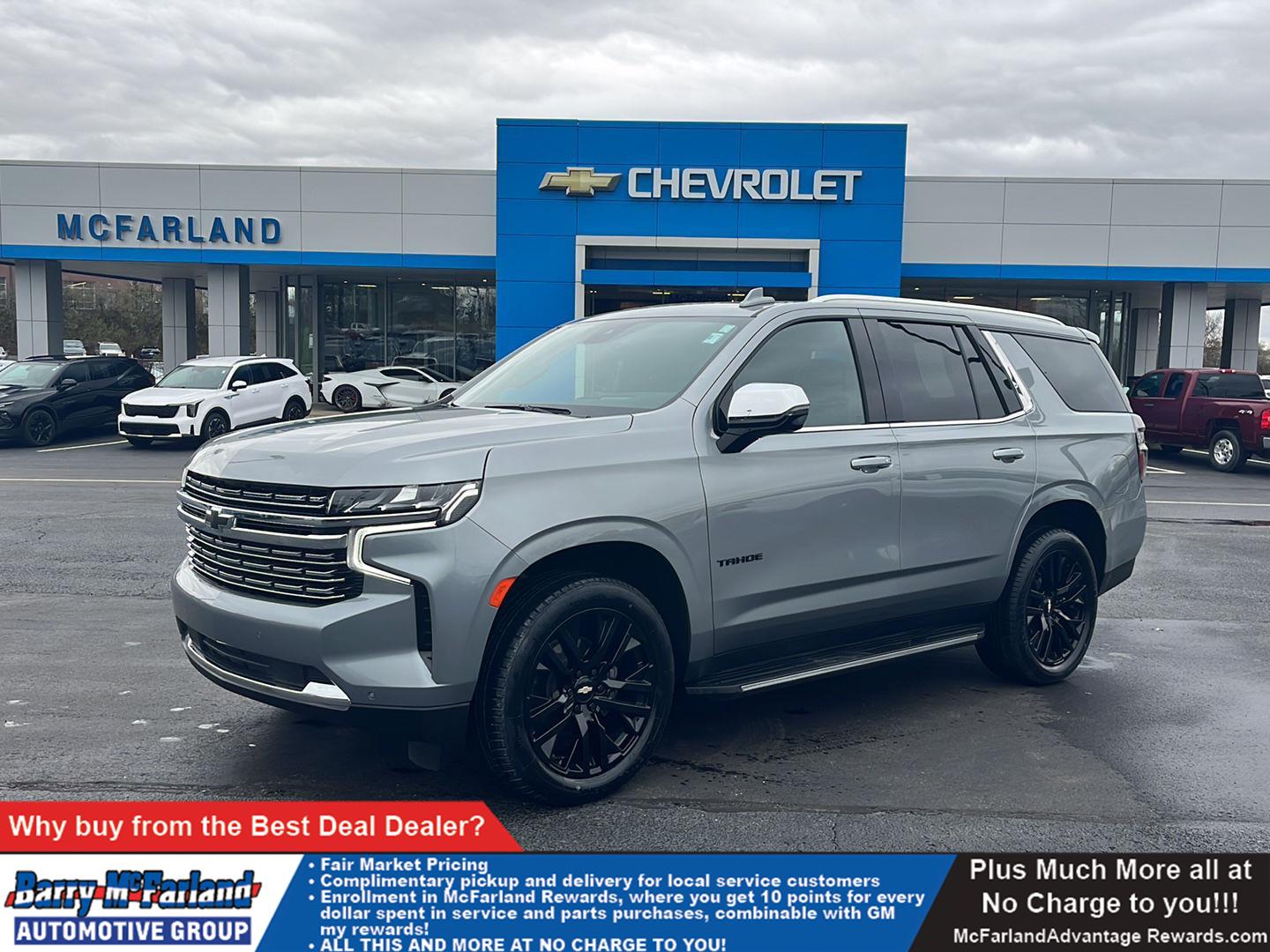 Sterling Gray Metallic 2023 Chevrolet Tahoe Premier 4WD SUV / Crossover Four-Wheel Drive Automatic