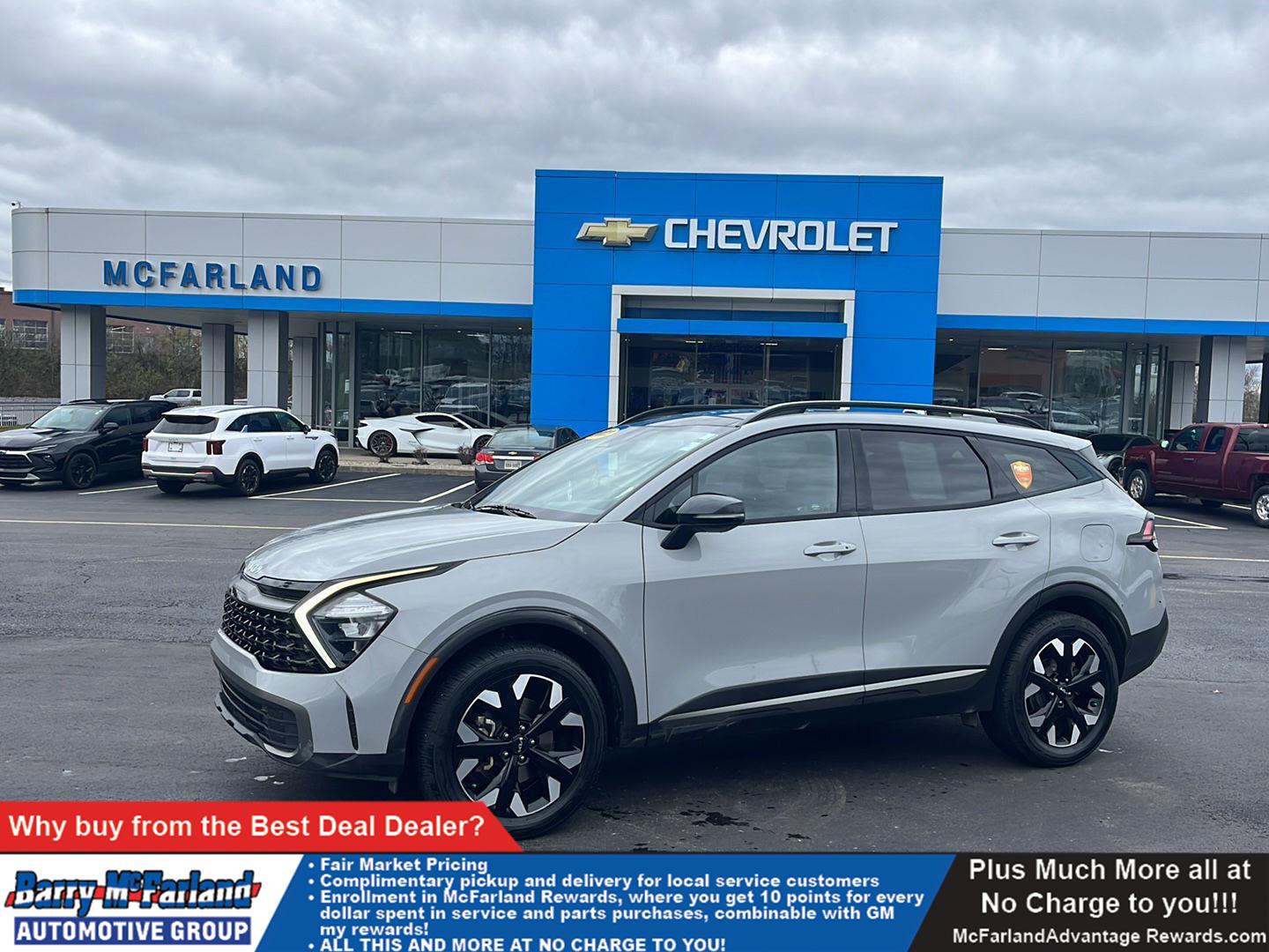 Wolf Gray 2023 Kia Sportage X-Line AWD SUV / Crossover All-Wheel Drive 8-Speed Automatic