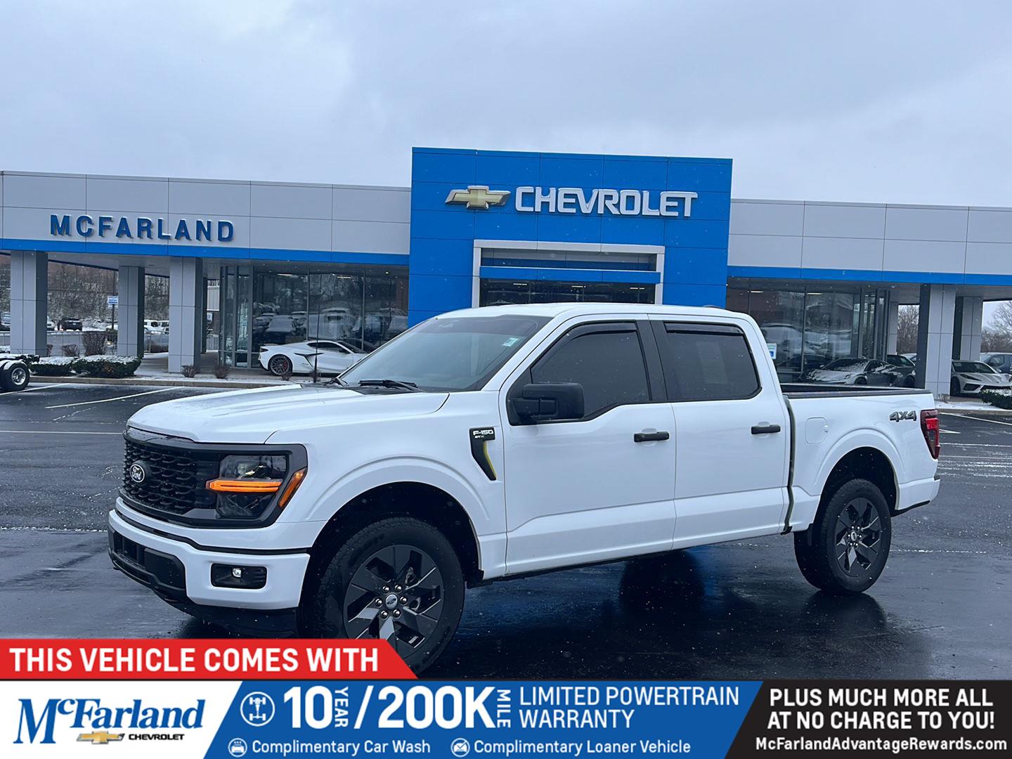 Oxford White 2025 Ford F-150 STX 4dr SuperCrew 4WD Pickup Truck Four-Wheel Drive Automatic