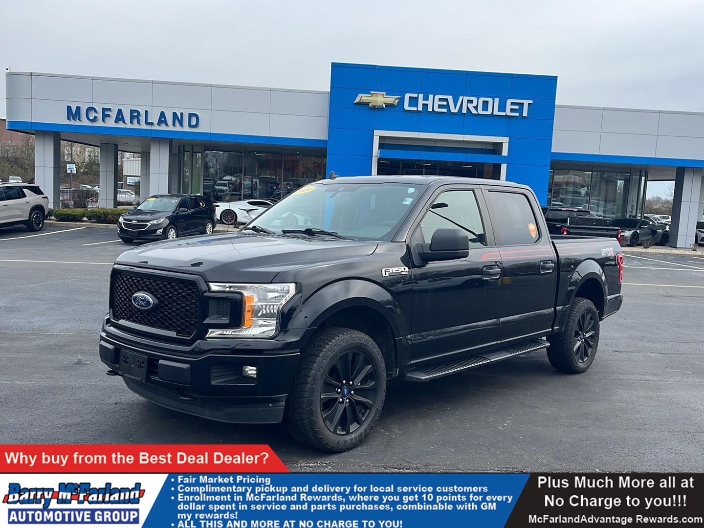 Agate Black 2020 Ford F-150 XL SuperCrew 4WD Pickup Truck Four-Wheel Drive Automatic