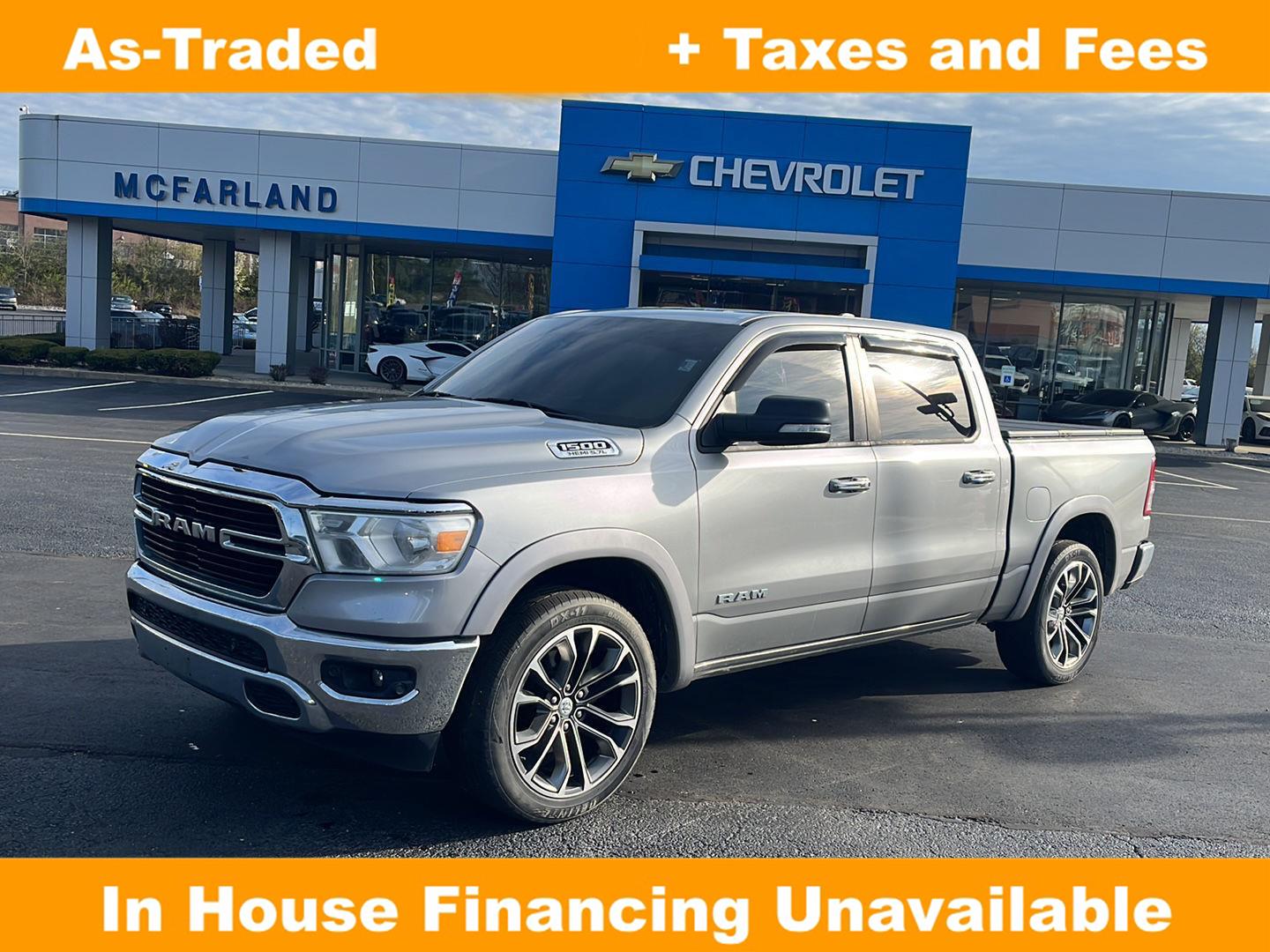 Billet Silver Metallic Clearcoat 2019 RAM 1500 Big Horn Crew Cab 4WD Pickup Truck Four-Wheel Drive 8-Speed Automatic