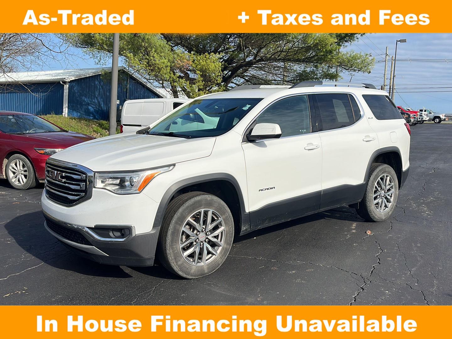 Summit White 2019 GMC Acadia SLE-2 AWD SUV / Crossover Four-Wheel Drive 6-Speed Automatic